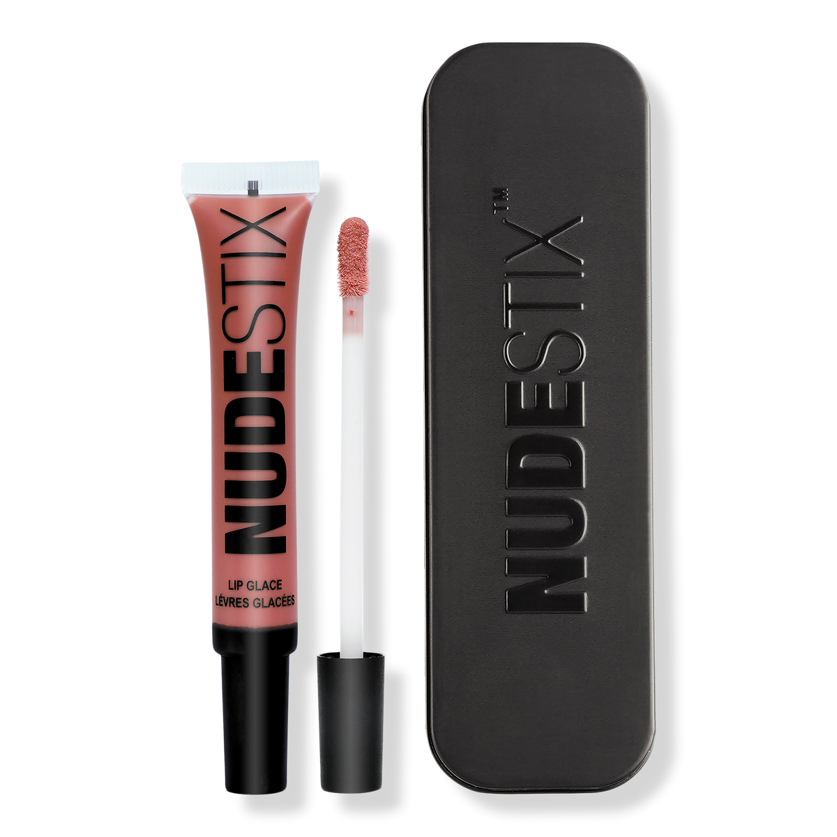 NUDESTIX Nude Plumping Lip Glace, Nude 02, 0.34 oz