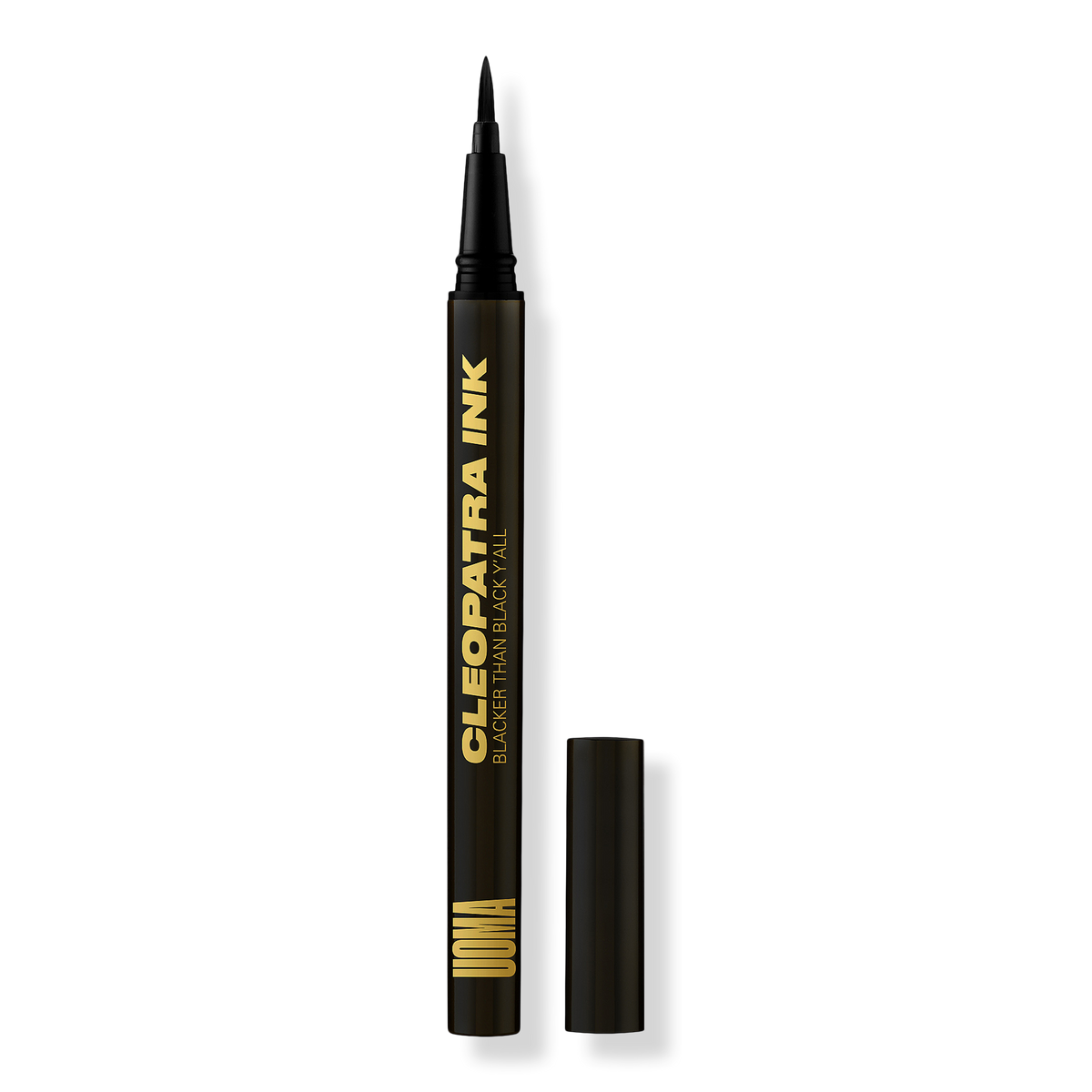 UOMA Beauty Afro.Dis.Iac Cleopatra Ink Liquid Eyeliner, Blacker Than Black, Y'all, 0.01 oz