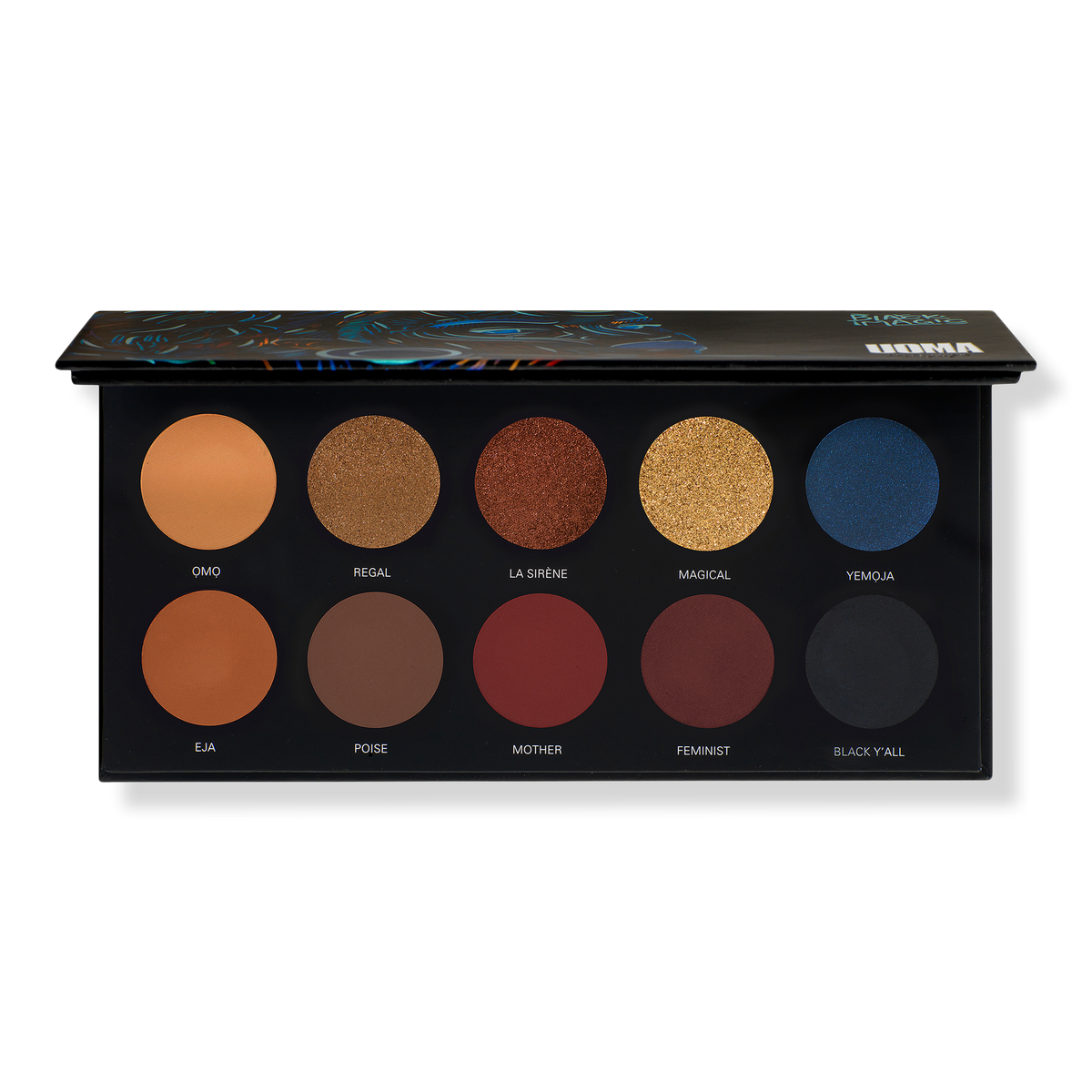 UOMA Beauty Black Magic Poise Color Palette, 0.35 oz