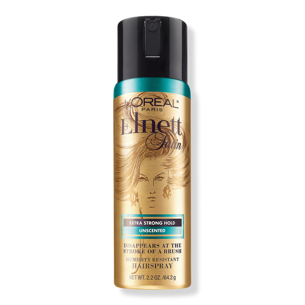 L'Oréal Travel Size Elnett Satin Extra Strong Hold, Light Hairspray Unscented, 2.2 oz