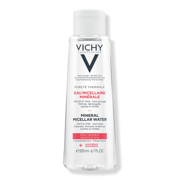 Vichy Puret茅 Thermale Mineral Micellar Water for Sensitive Skin, 6.7 oz