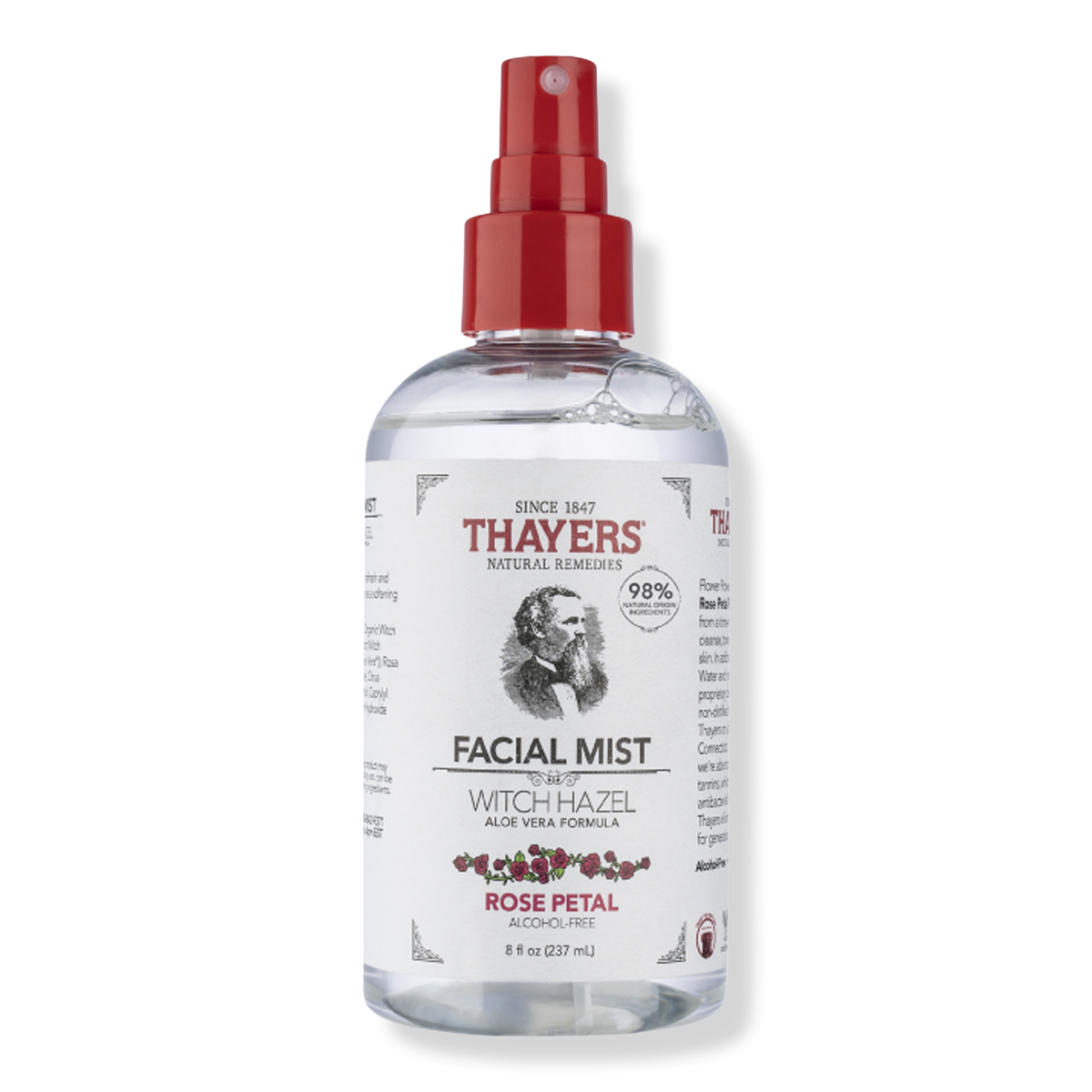 Thayers Alcohol-Free Witch Hazel Facial Mist, Rose Petal, 8 oz