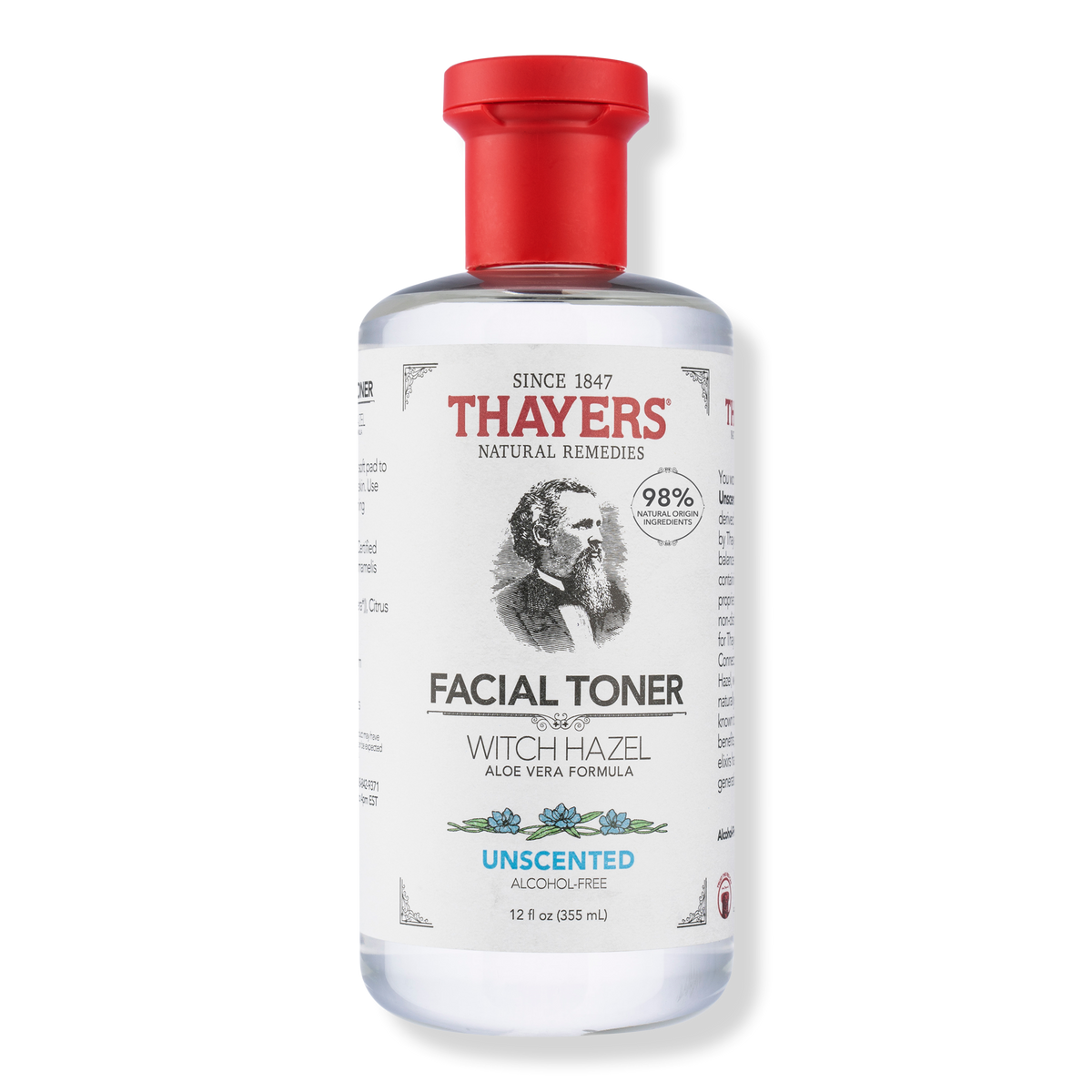 Thayers Alcohol-Free Witch Hazel Facial Toner, Unscented, 12 oz