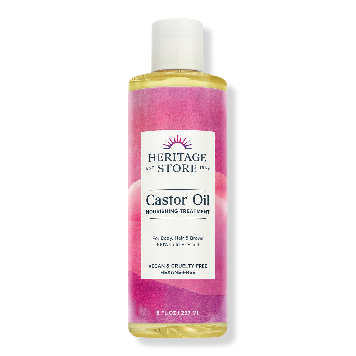 Heritage Store Castor Oil, 8 oz