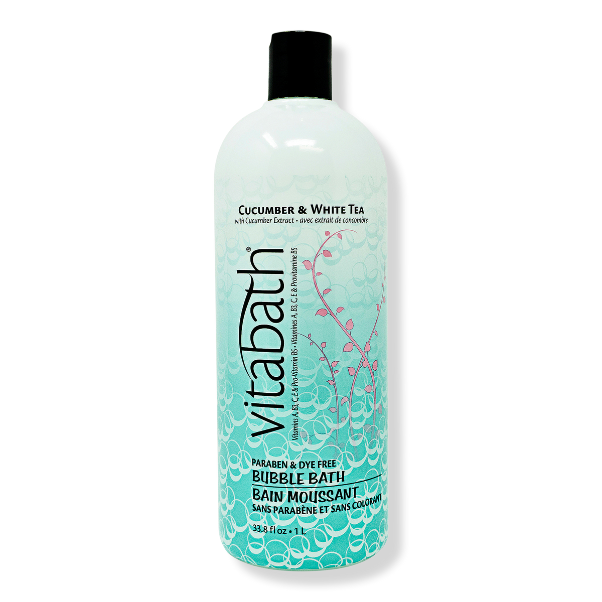 Vitabath Cucumber & White Tea Bubble Bath, 33.8 oz