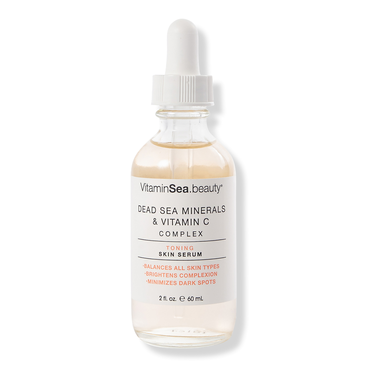 VitaminSea.beauty Dead Sea Minerals & Vitamin C Complex Toning Skin Serum, 2 oz