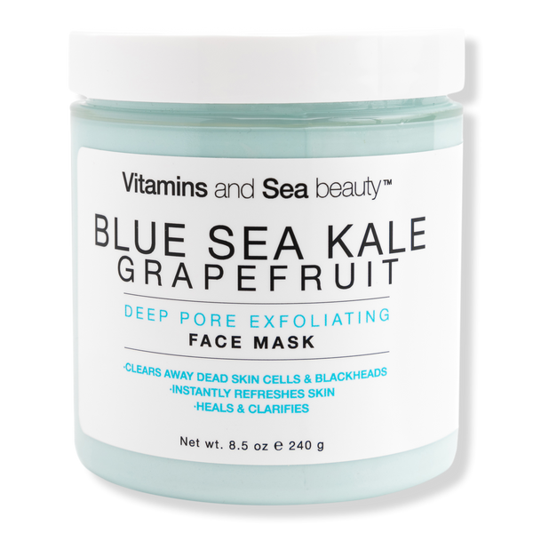VitaminSea.beauty Blue Sea Kale Grapefruit Deep Pore Exfoliating Face Mask, 8.5 oz