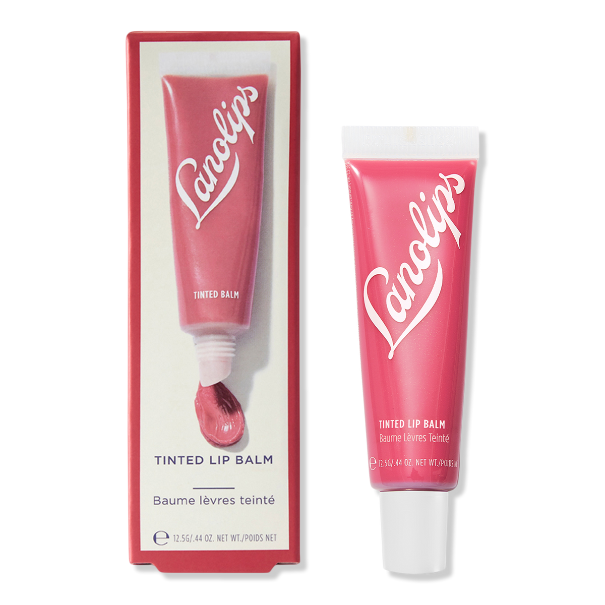 Lano Tinted Lip Balm, Rhubarb, 0.44 oz