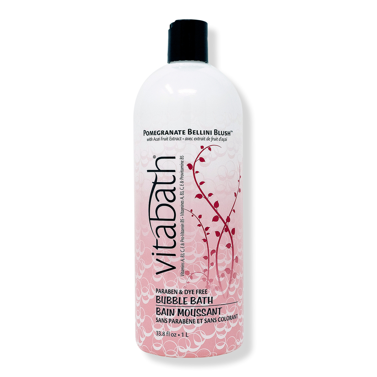 Vitabath Pomegranate Bellini Blush Bubble Bath, 33.8 oz