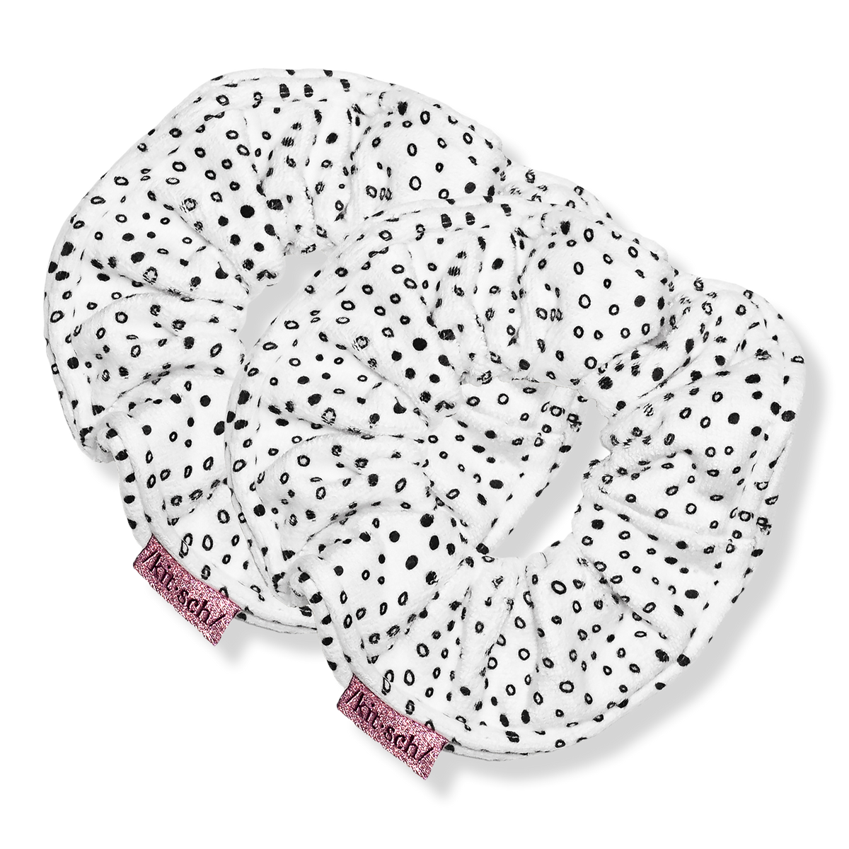 Kitsch Mini Dot Microfiber Towel Scrunchies, 2 ea