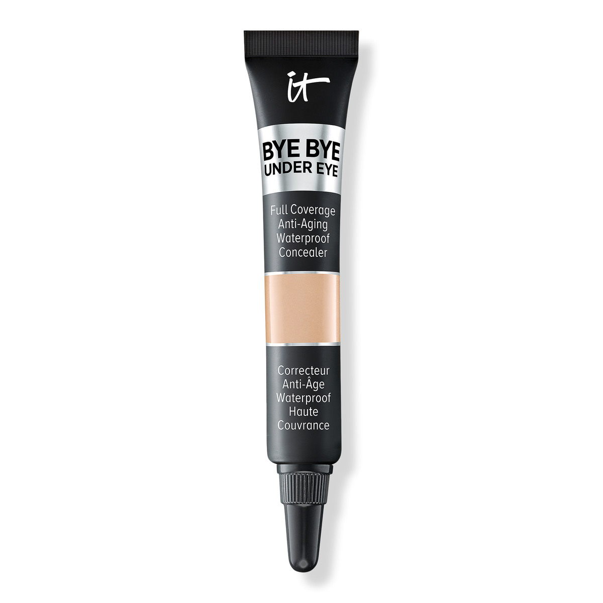 IT Cosmetics Travel Size Bye Bye Under Eye Full Coverage Anti-Aging Waterproof Concealer, 20.0 Medium Natural, 0.11 oz