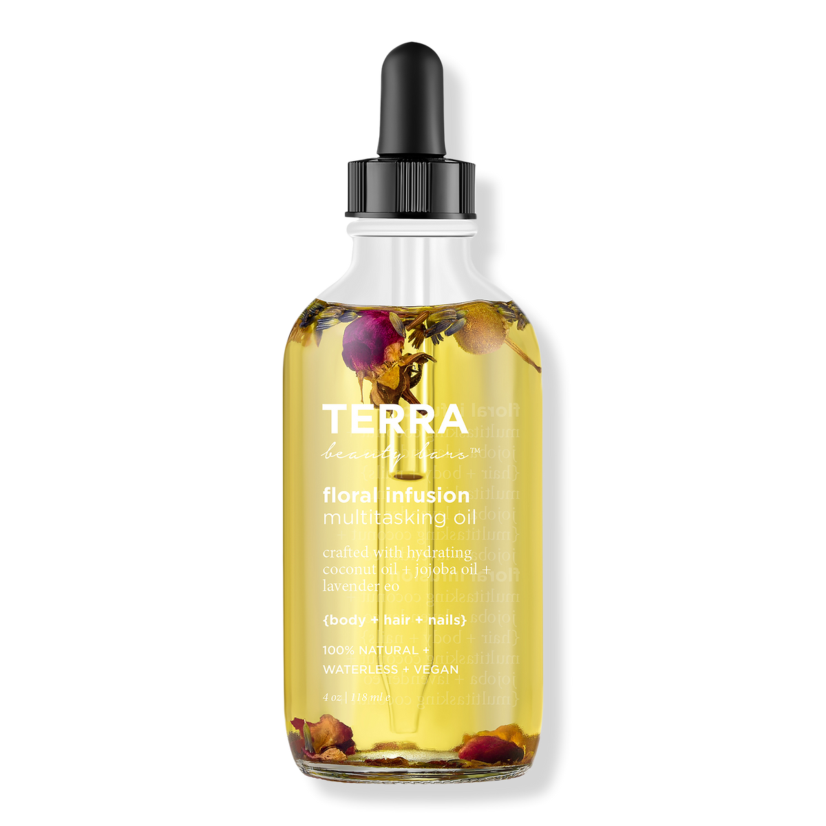 Terra Beauty Bars Floral Infusion Multitasking Oil, 4 oz