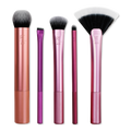 Real Techniques Artist Essentials Face, Eyes, and Lips Makeup Brush Set, 5 ea