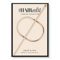 The Hair Edit Gold Hoop & Pin Barrette