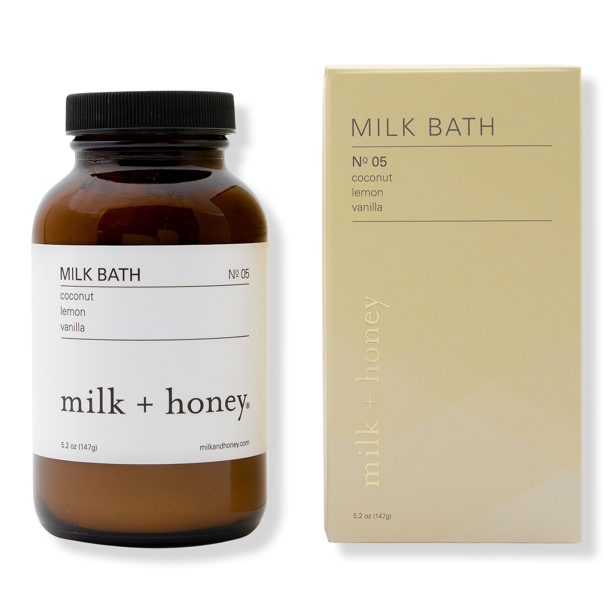 Milk + Honey Lemon, Vanilla Milk Bath No.05, 5.2 oz