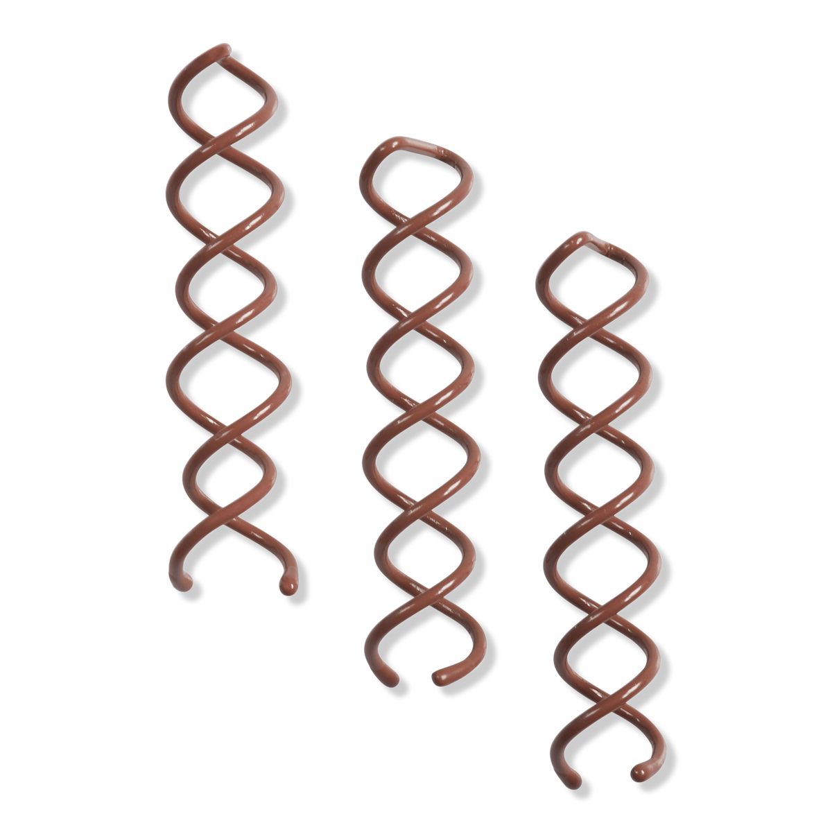 Kitsch Brown Bun Twists, 3 ea