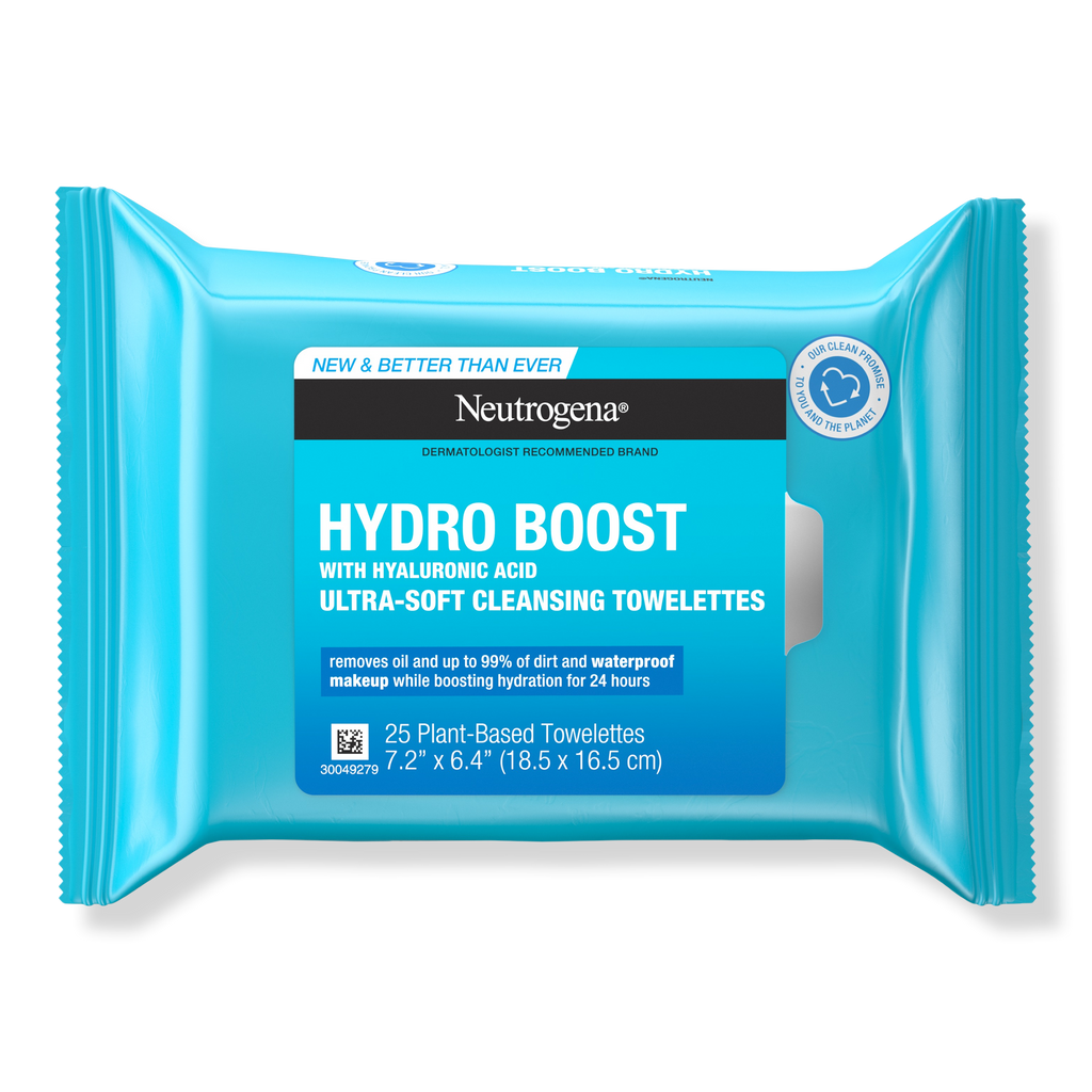 Neutrogena Hydro Boost Facial Cleansing Wipes, 25 ea