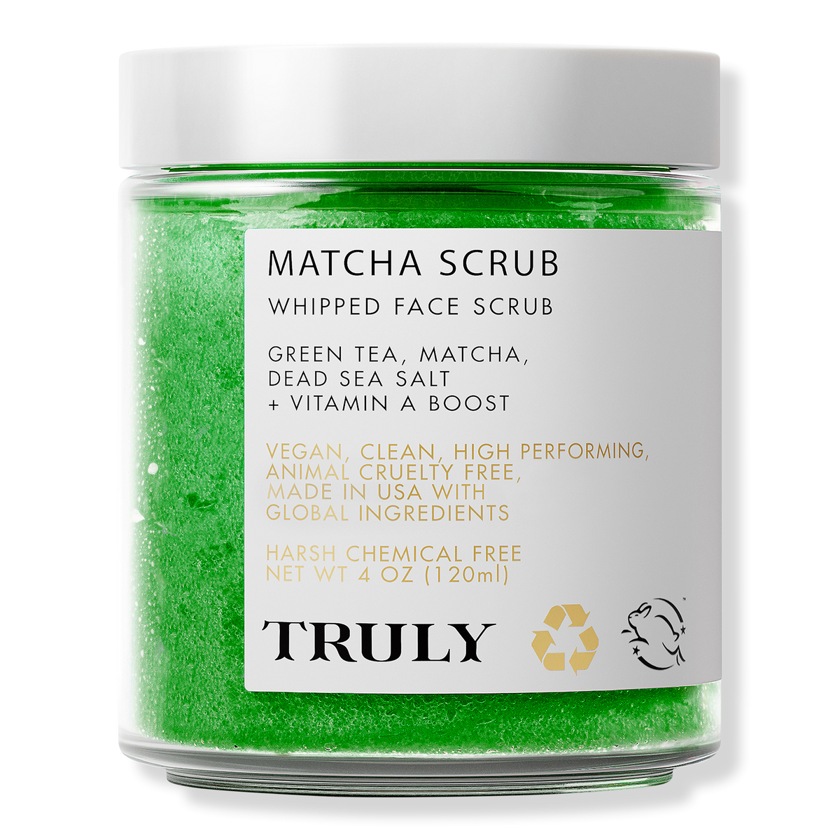 Truly Matcha Scrub Whipped Face Scrub, 4 oz