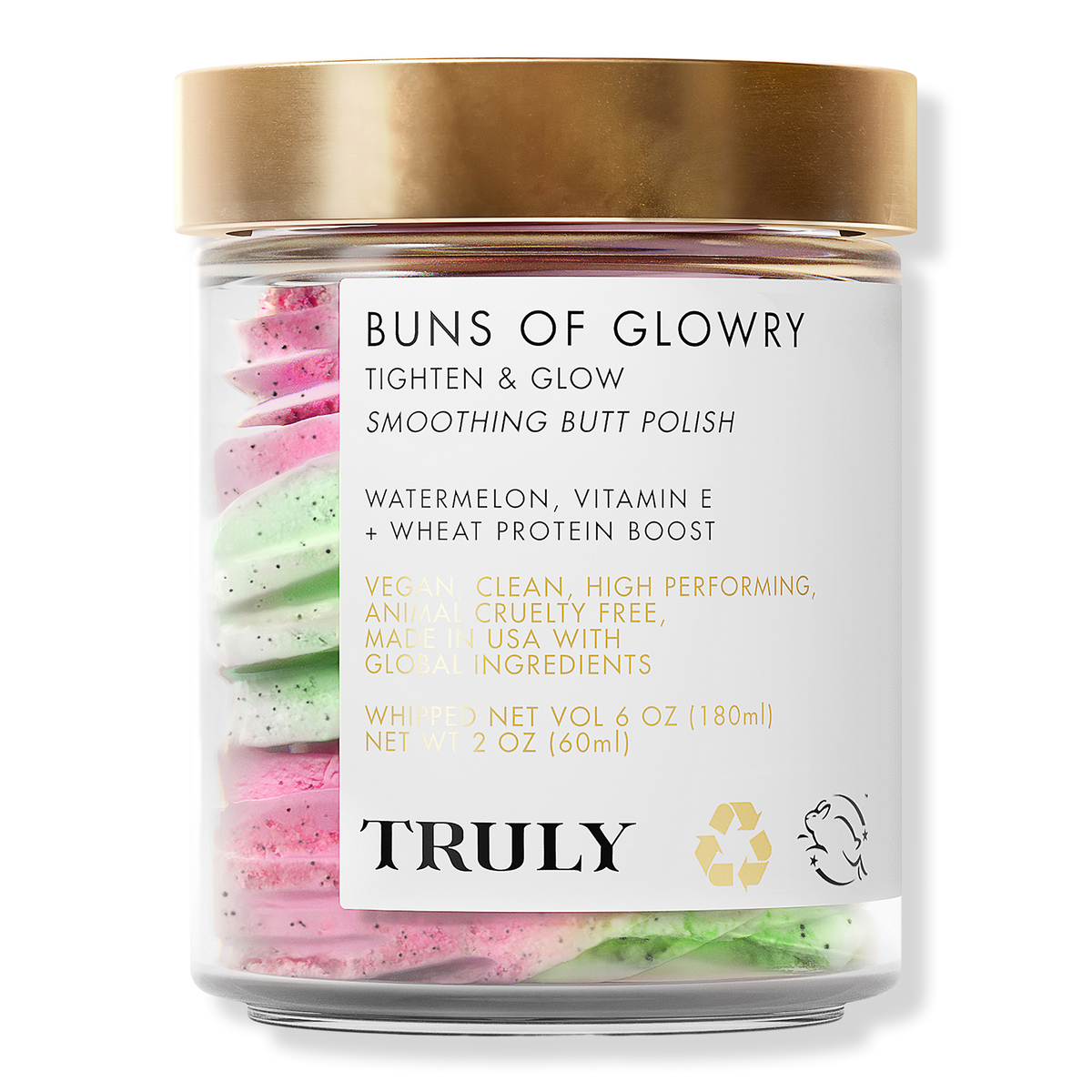 Truly Buns Of Glowry Tighten & Glow Smoothing Butt Polish, 2 oz