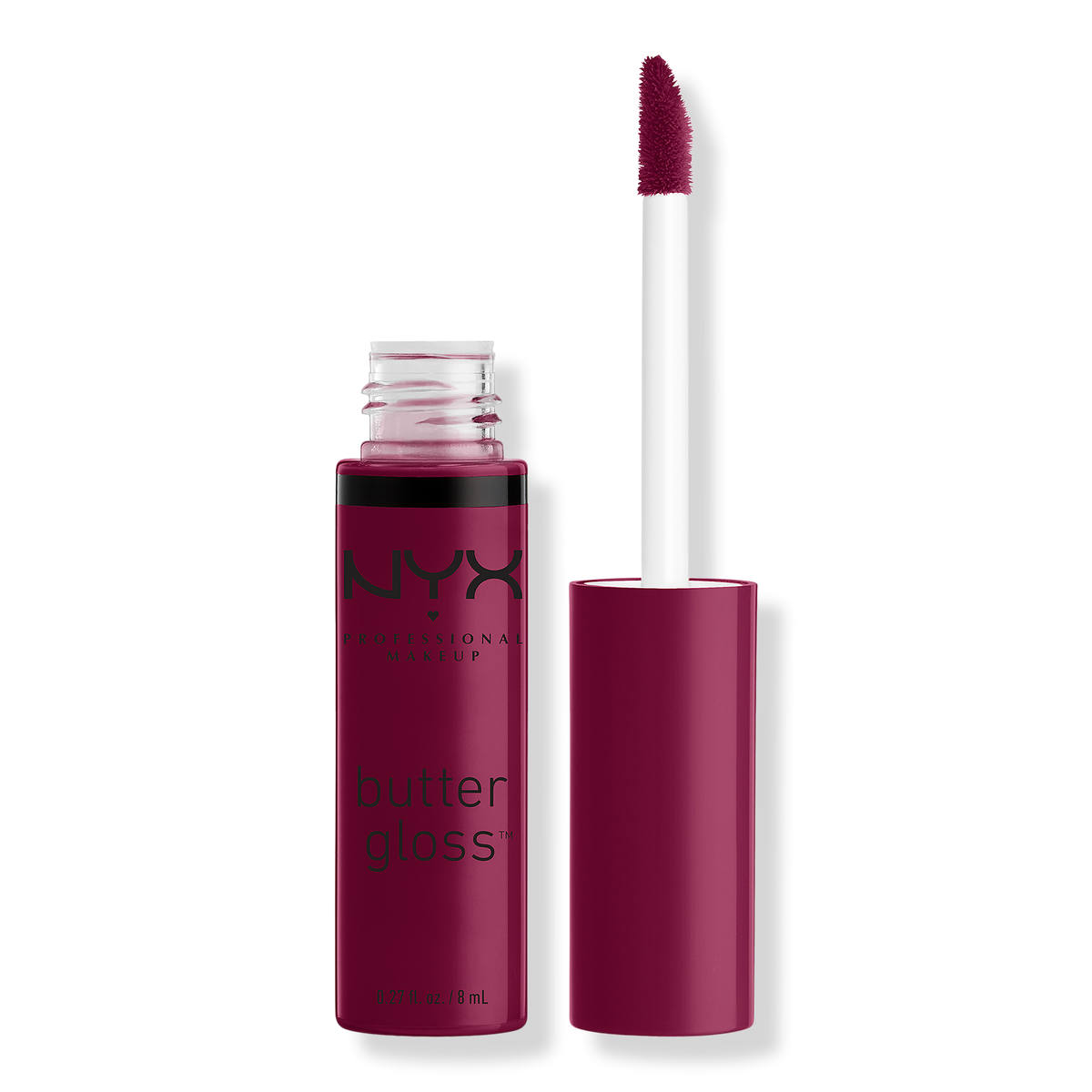 NYX Professional Makeup Butter Gloss Non-Sticky Lip Gloss, Cranberry Pie, 0.27 oz
