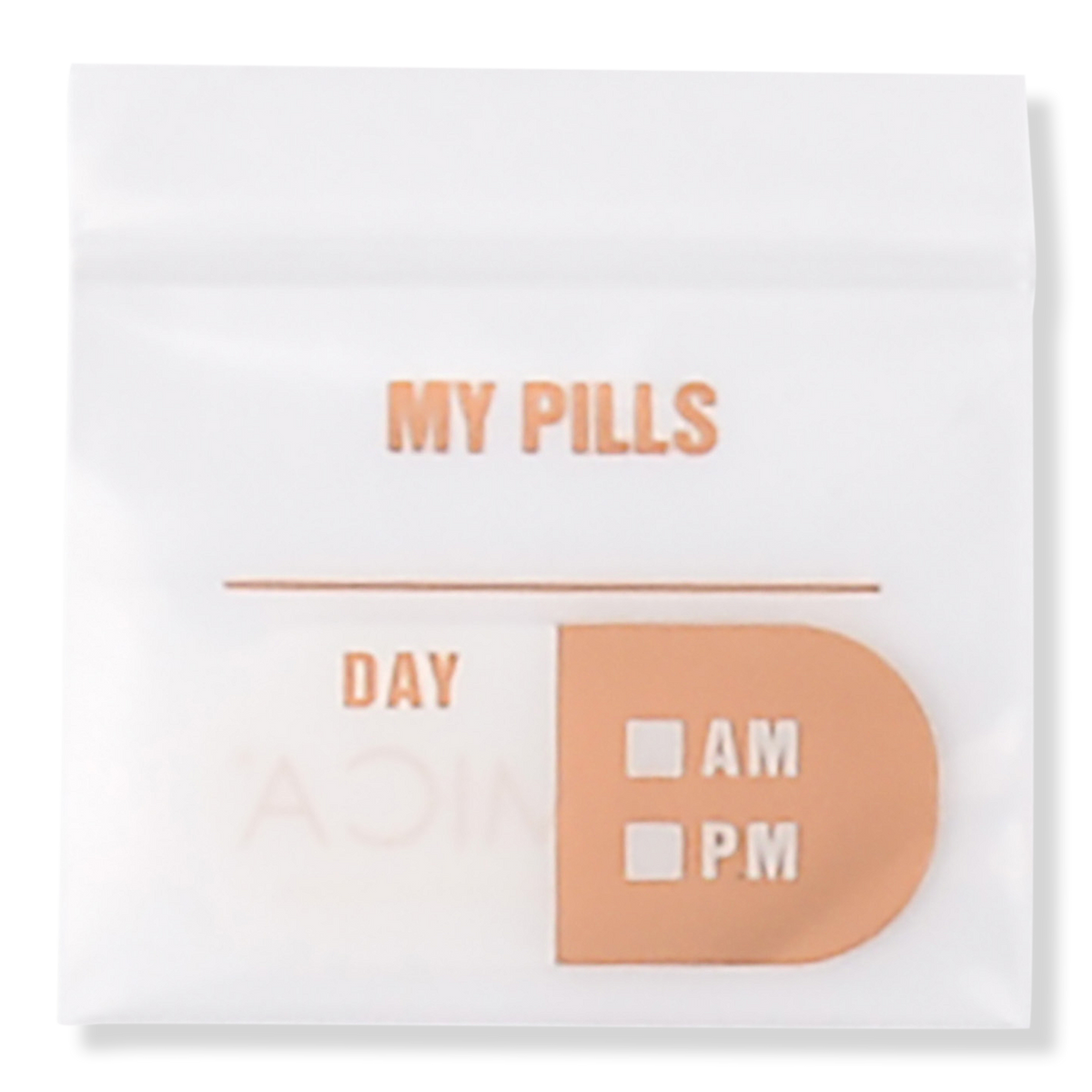 Miamica Rose Gold Pill Pouches, 50 ea