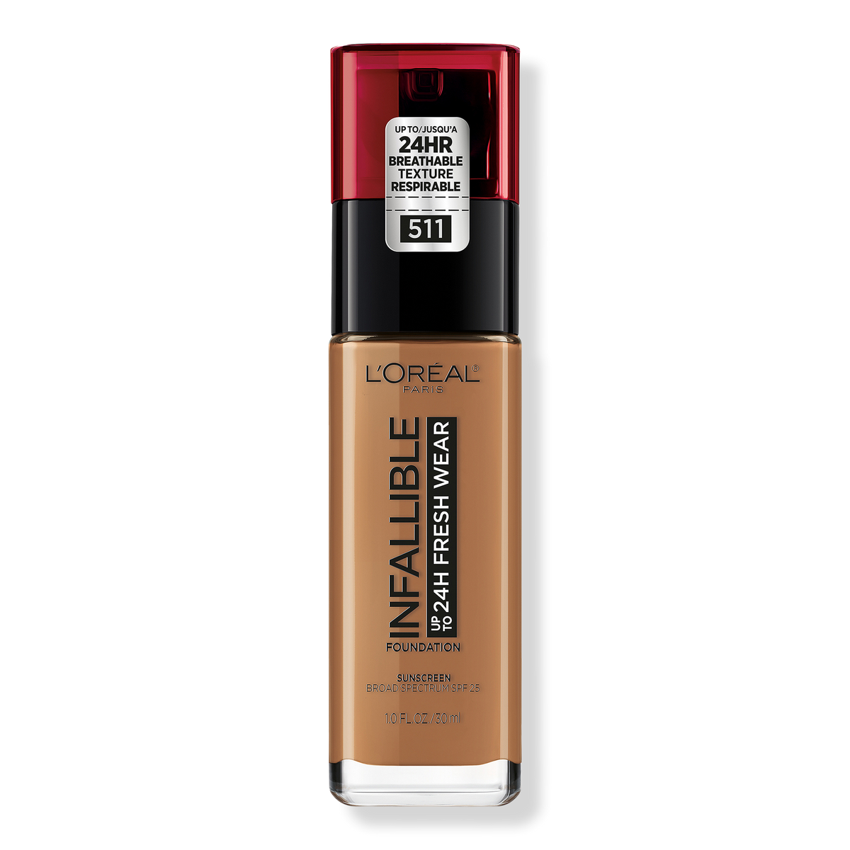 L'Oréal Infallible Fresh Wear 24HR Foundation, 511 Maple, 1 oz