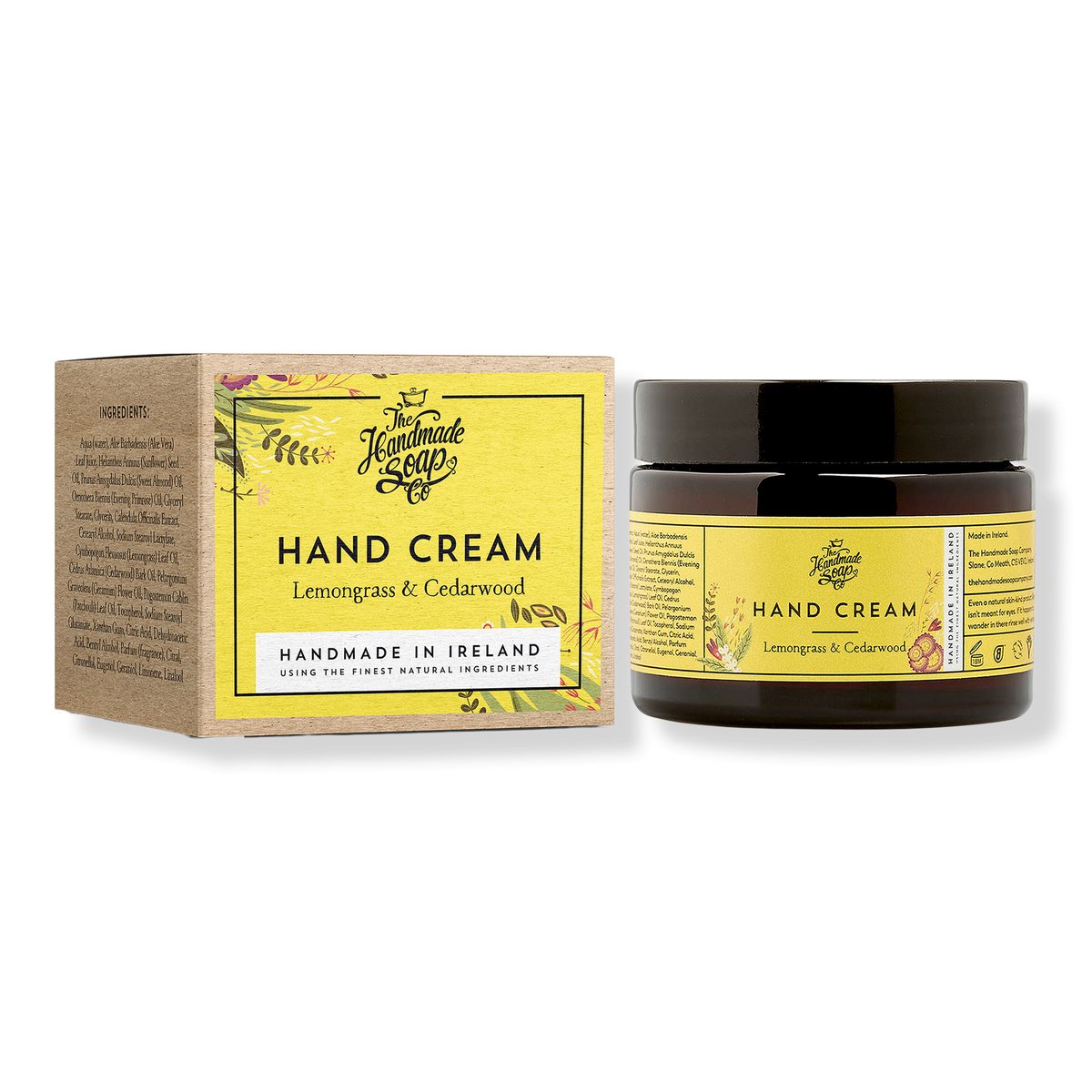 The Handmade Soap Co. Lemongrass & Cedarwood Hand Cream, 1.6 oz