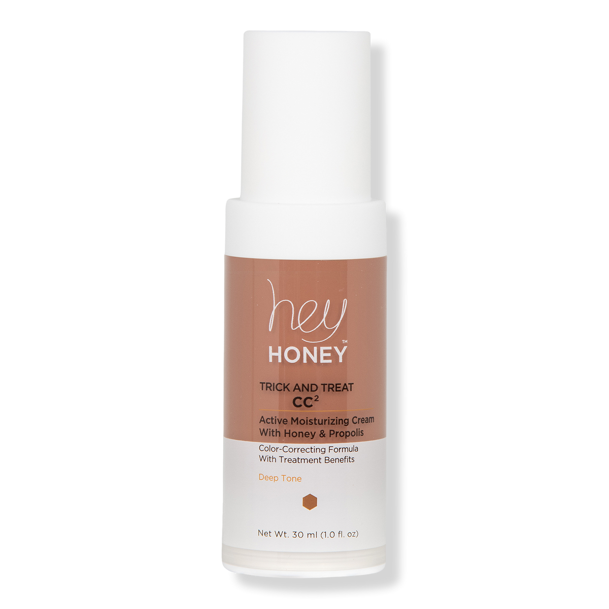 Hey Honey Trick & Treat CC² Active Propolis Color Correcting Cream, Deep, 1 oz
