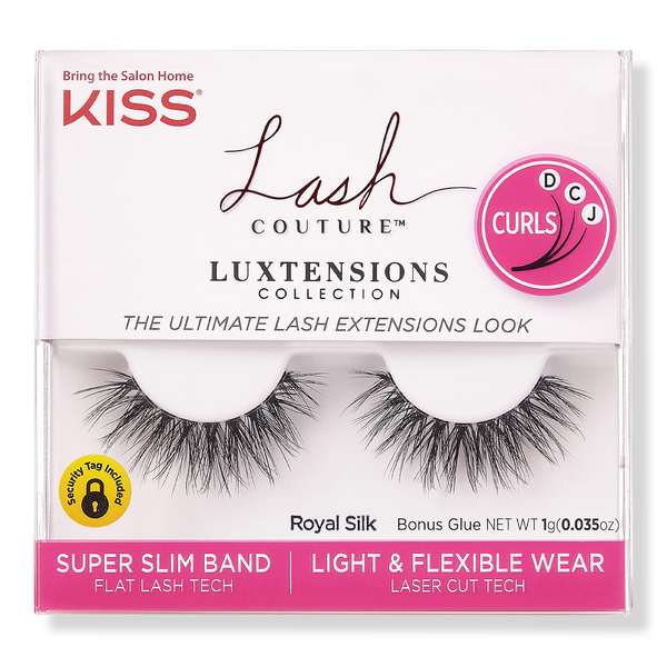 Kiss Lash Couture Luxtensions, Super Slim Band, Royal Silk