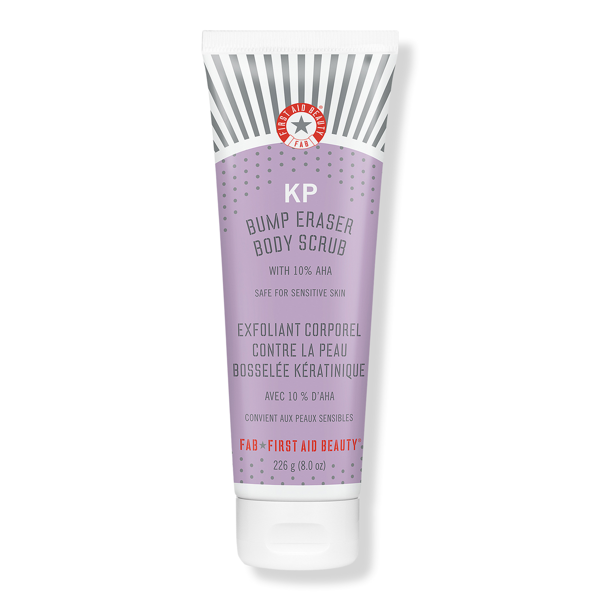 First Aid Beauty KP Bump Eraser Body Scrub with 10% AHA, 8.0 oz