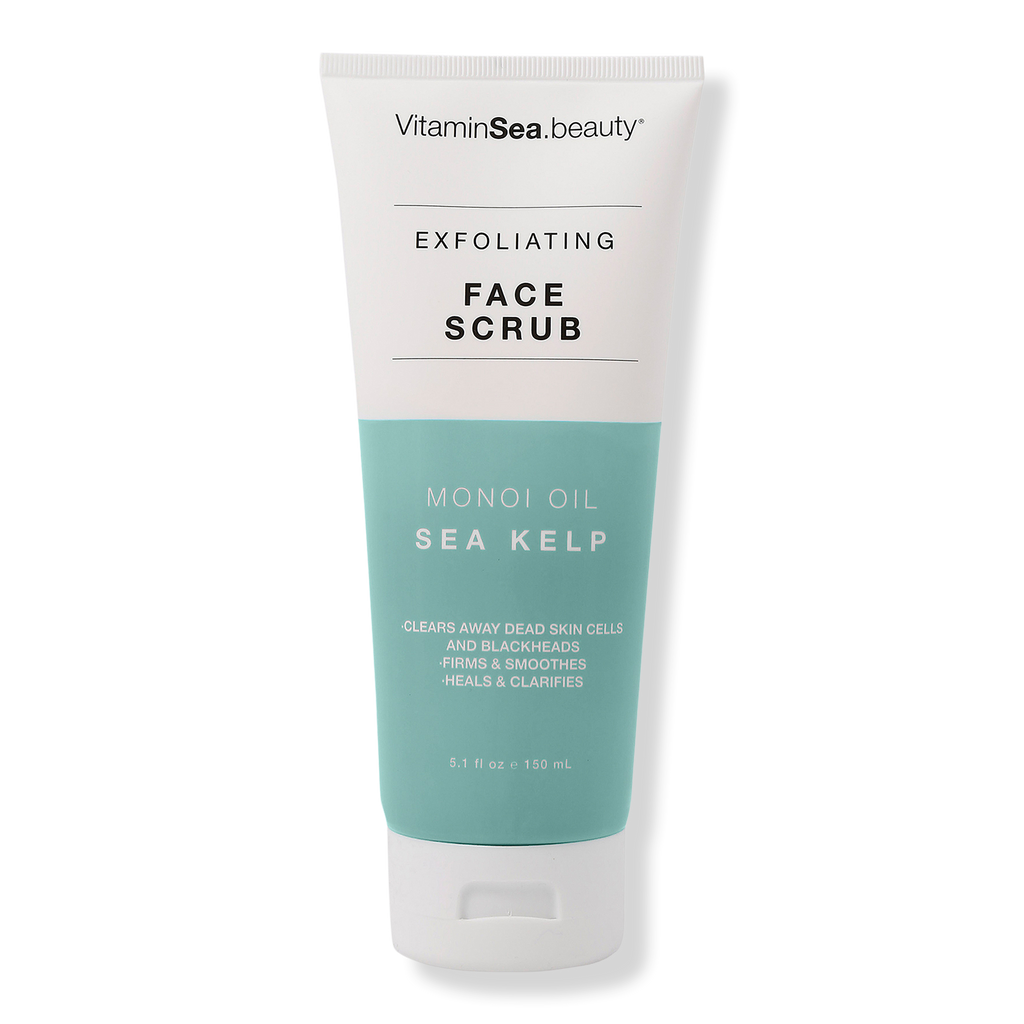 VitaminSea.beauty Monoi Oil & Sea Kelp Exfoliating Face Scrub, 5.1 oz