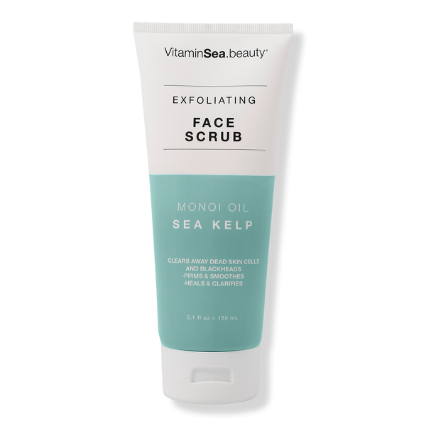 VitaminSea.beauty Monoi Oil & Sea Kelp Exfoliating Face Scrub, 5.1 oz