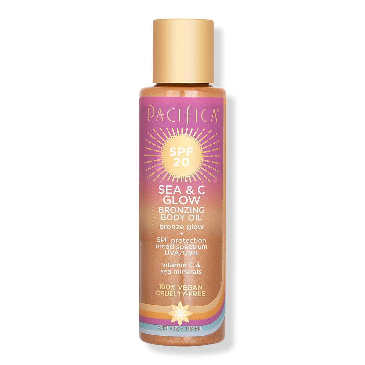 Pacifica Sea & C Glow Bronzing Oil, SPF 20, 4 oz