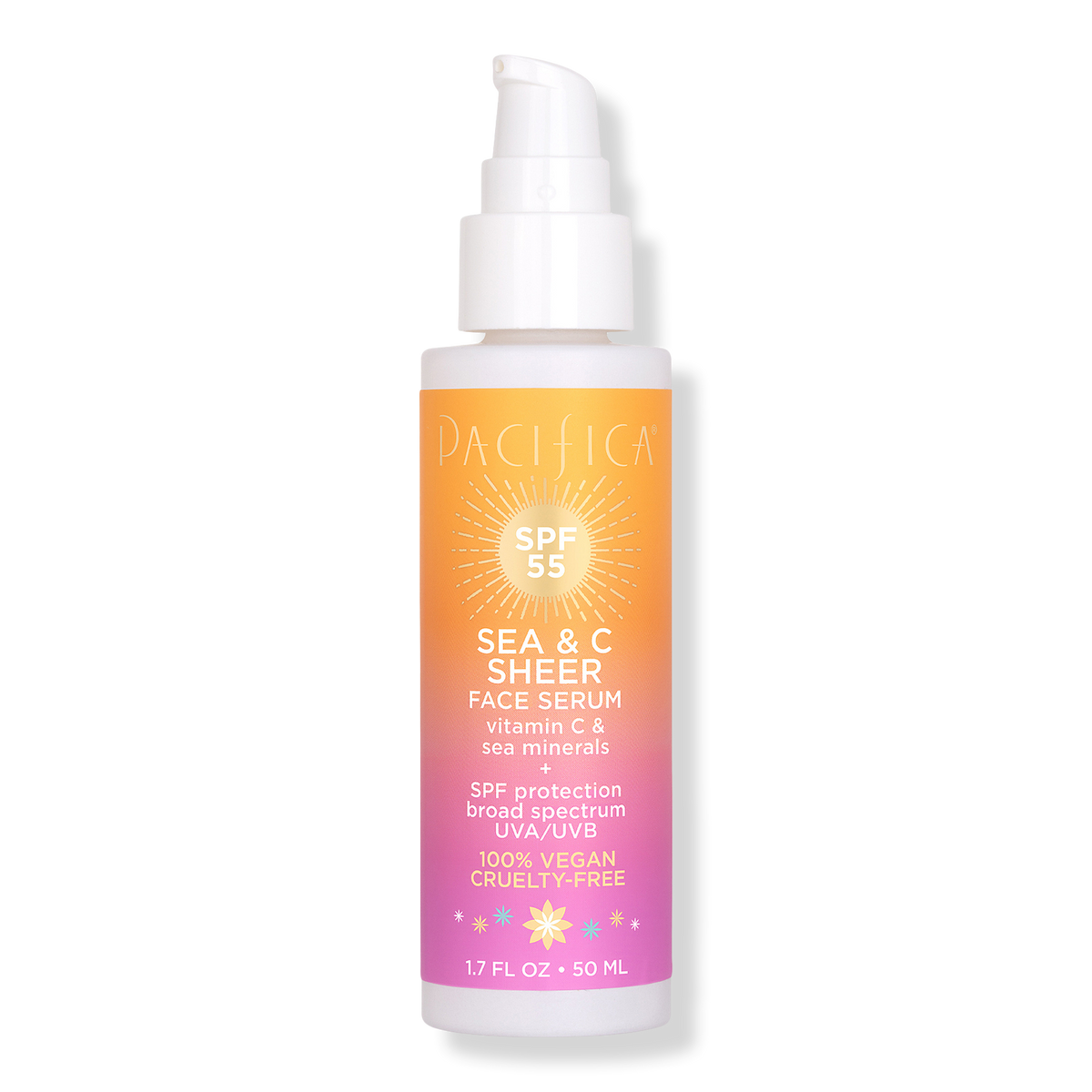 Pacifica Sea & C Sheer Face Serum, SPF 55, 1.7 oz