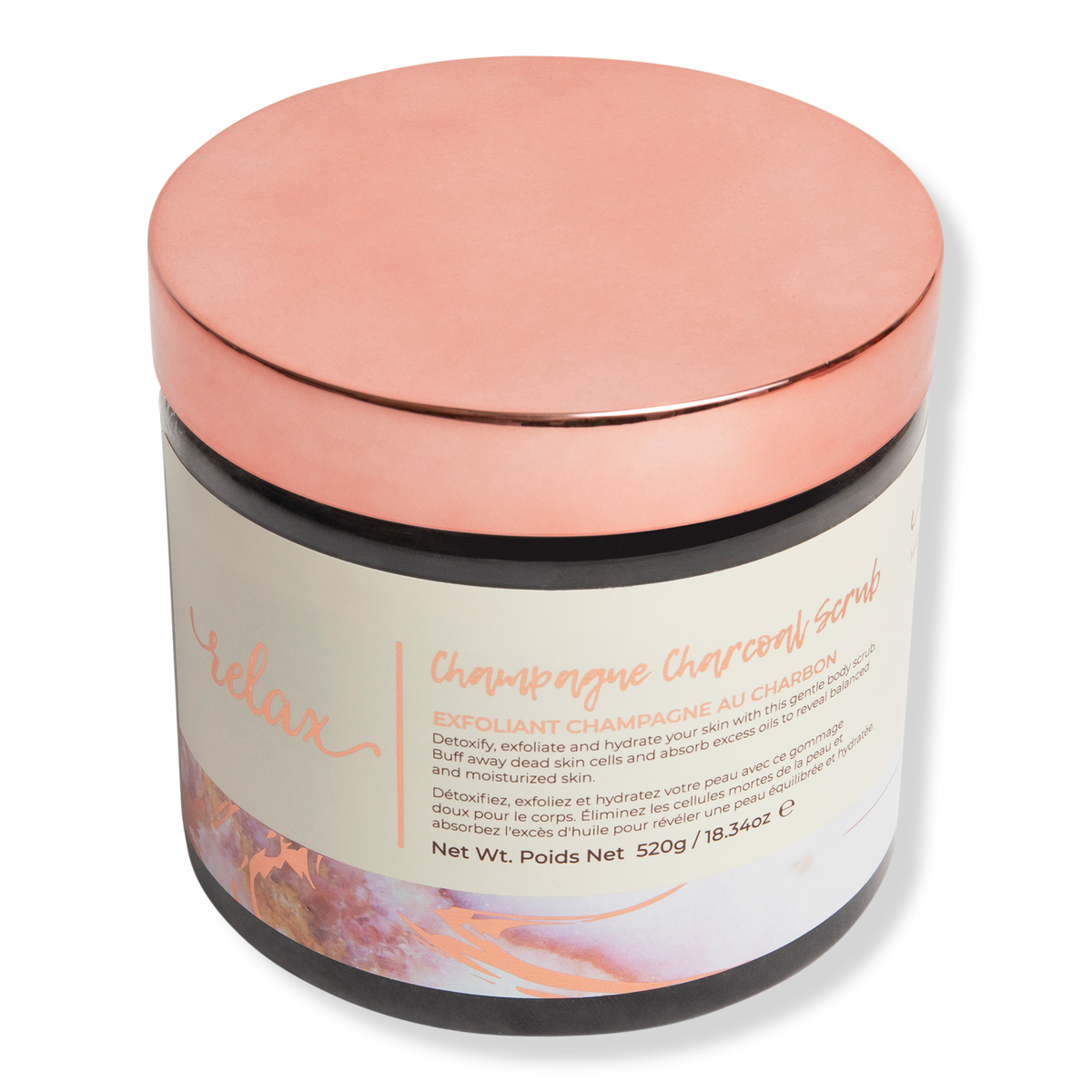 MANNA KADAR BEAUTY Champagne Charcoal Scrub, 18.3 oz