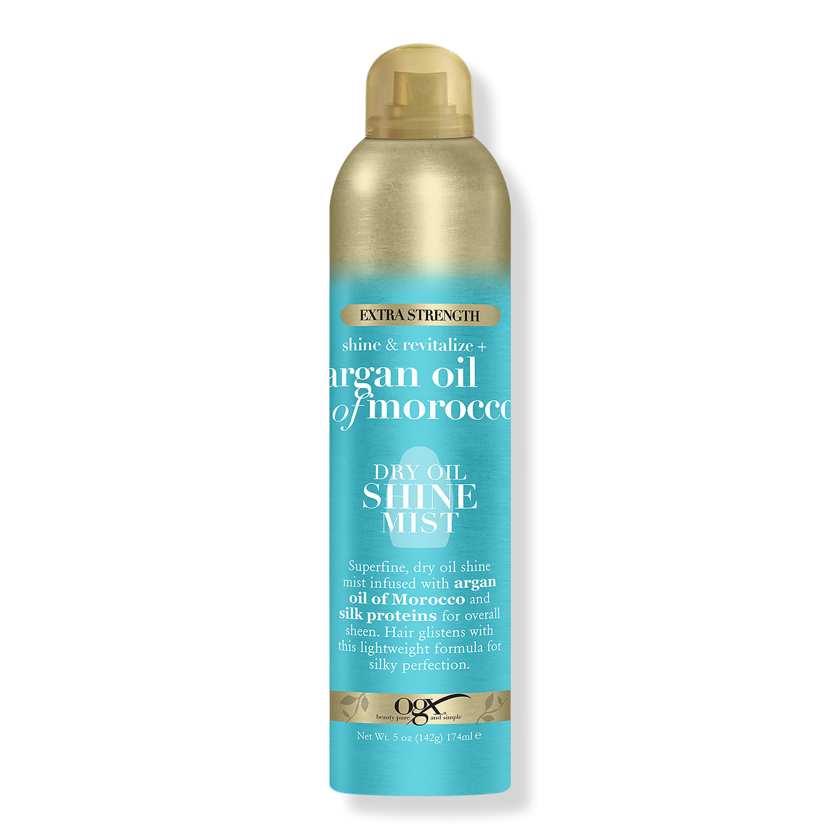 OGX Argan Oil of Morocco Shine & Revitalize Extra Strength Dry Oil Shine Mist, 5 oz