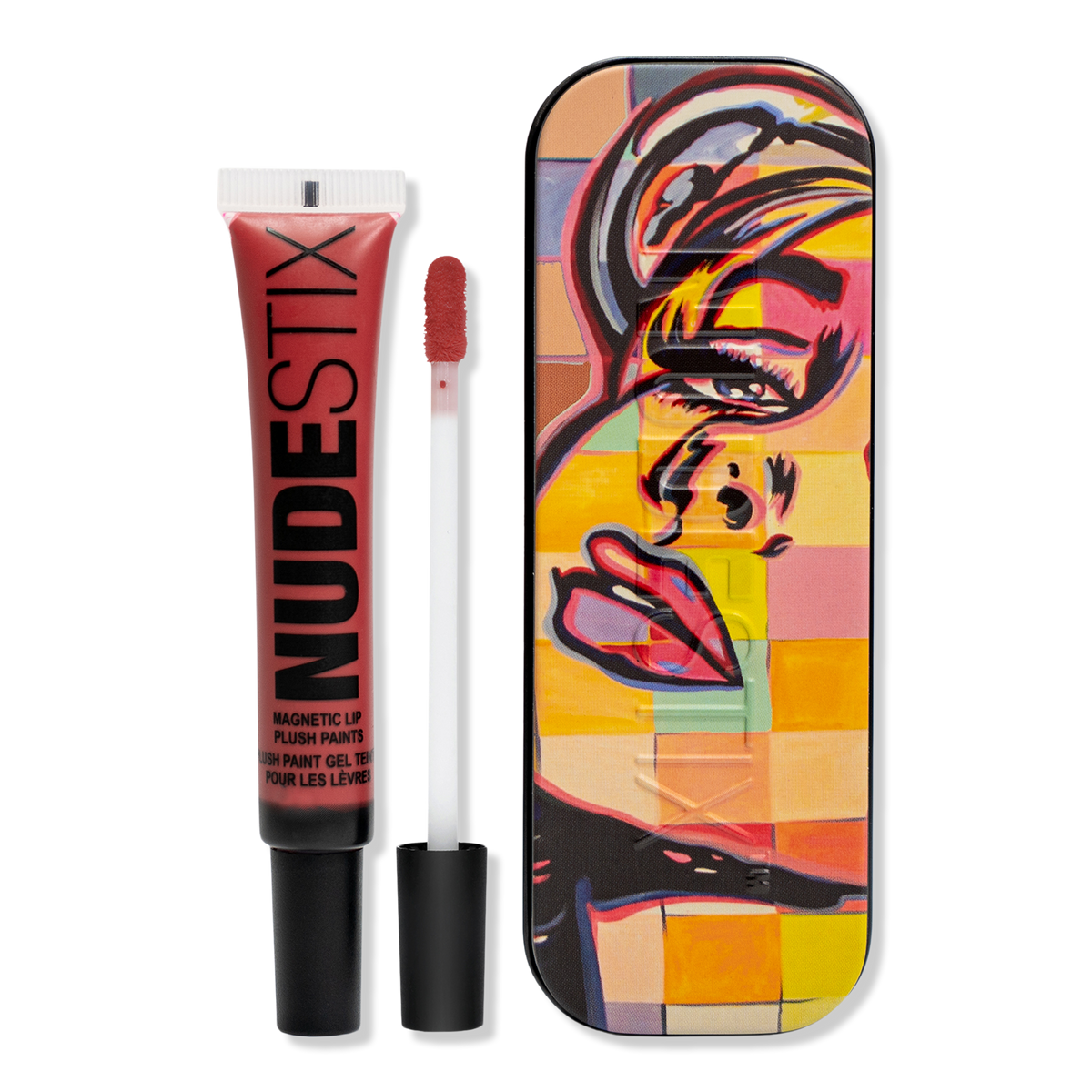NUDESTIX Magnetic Plush Paint, Sweet Sangria, 0.34 oz