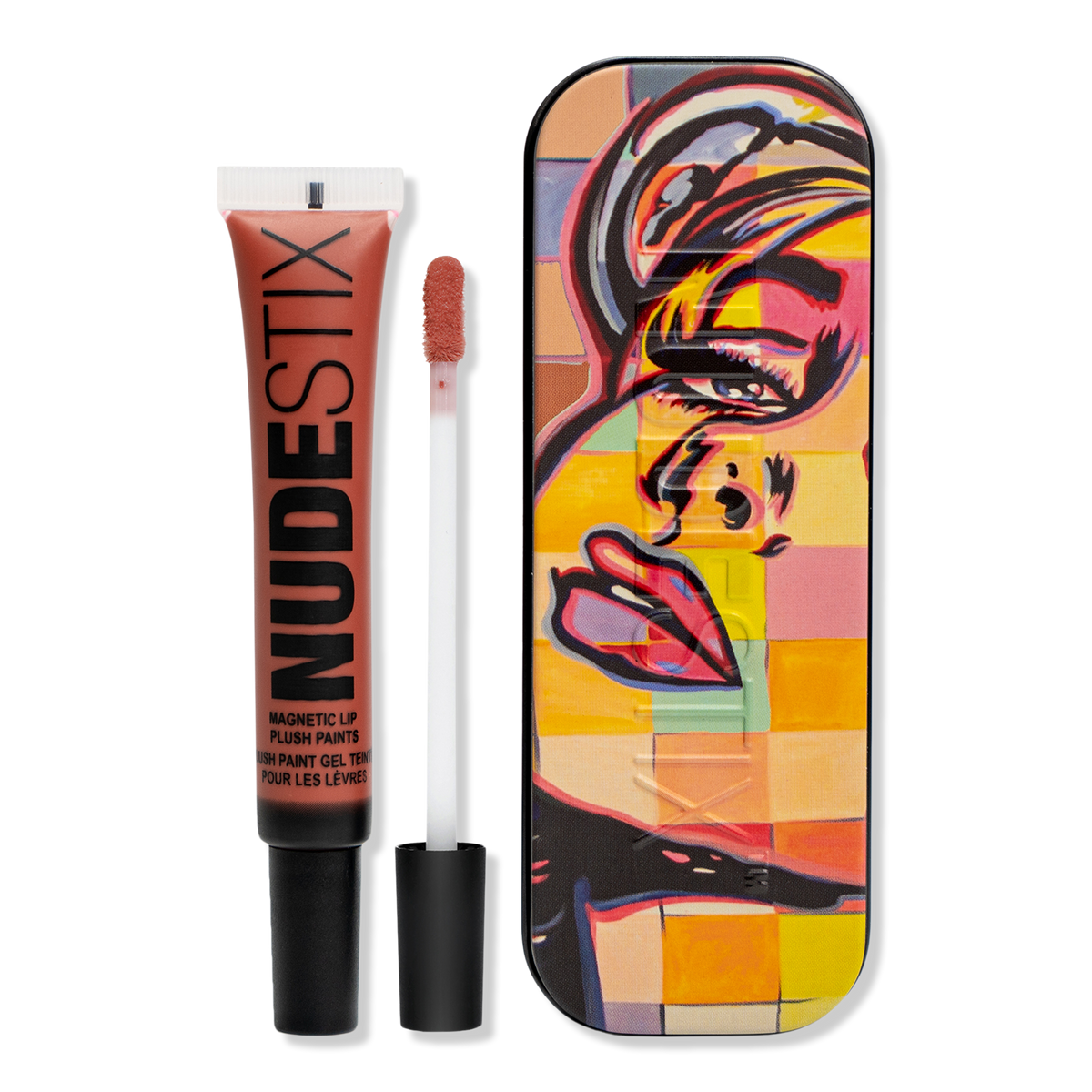 NUDESTIX Magnetic Plush Paint, Hot Paprika, 0.34 oz