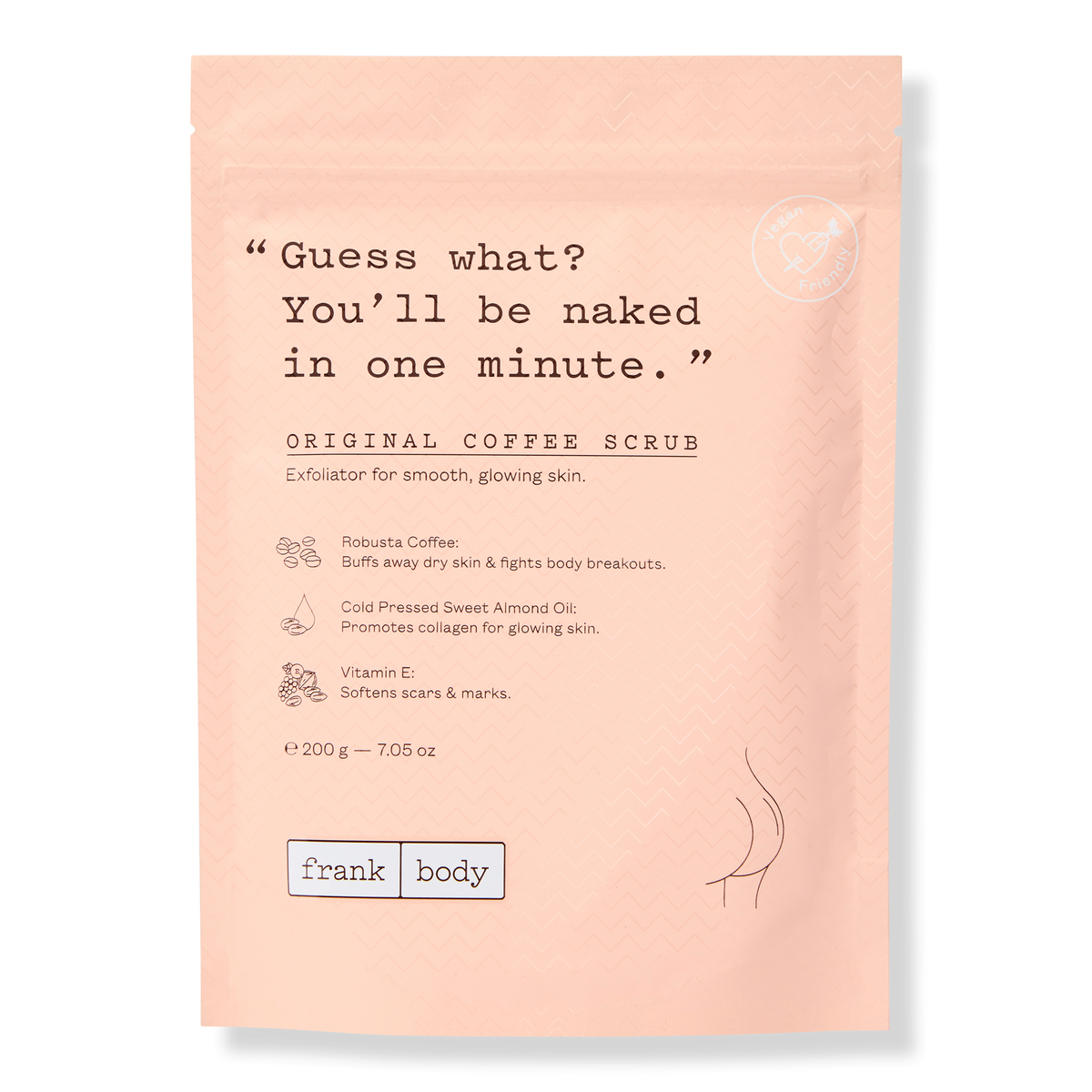 frank body Original Coffee Scrub, 7 oz