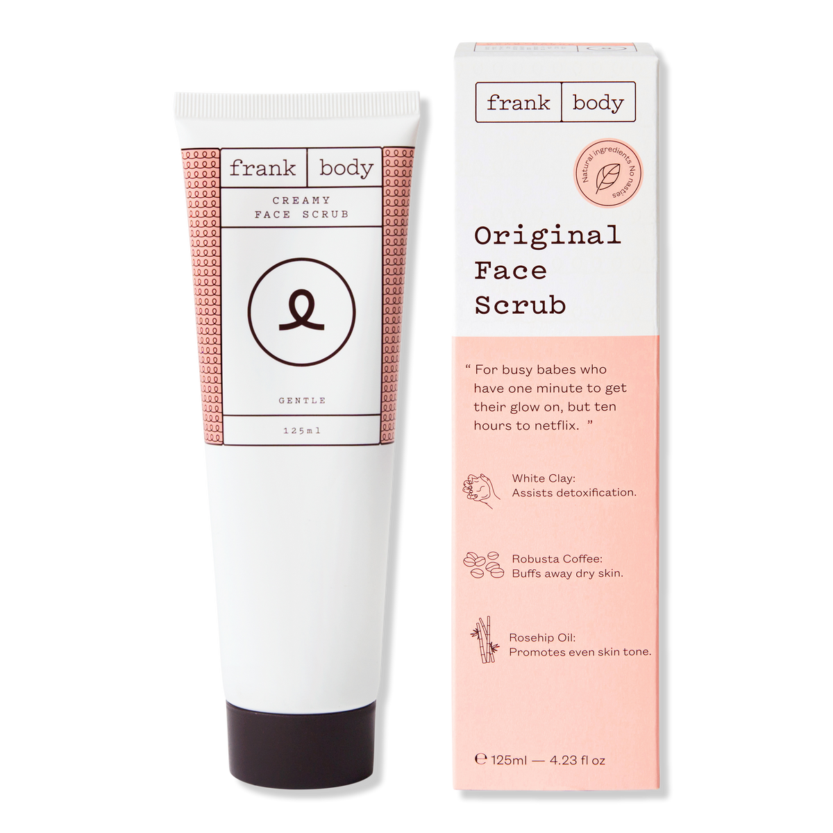 frank body Creamy Face Scrub, 4.2 oz