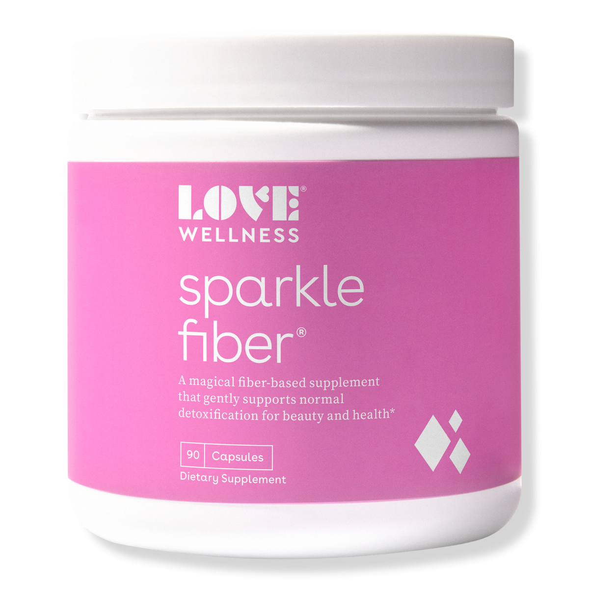 Love Wellness Sparkle Fiber, Dietary Supplement, Capsules, 90 ea