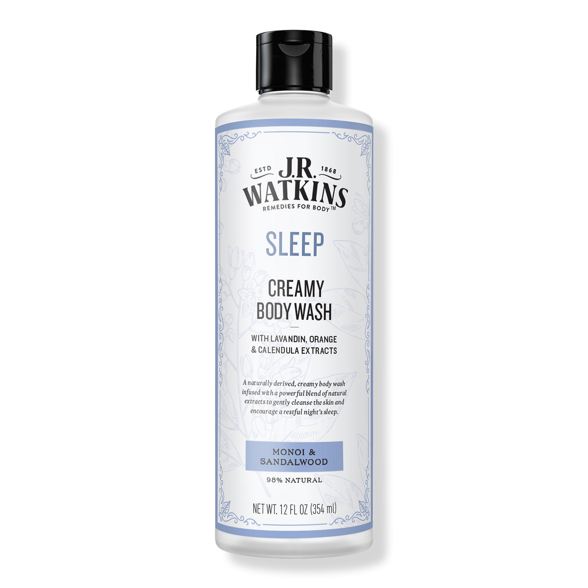 J.R. Watkins SLEEP Creamy Body Wash, 12 oz