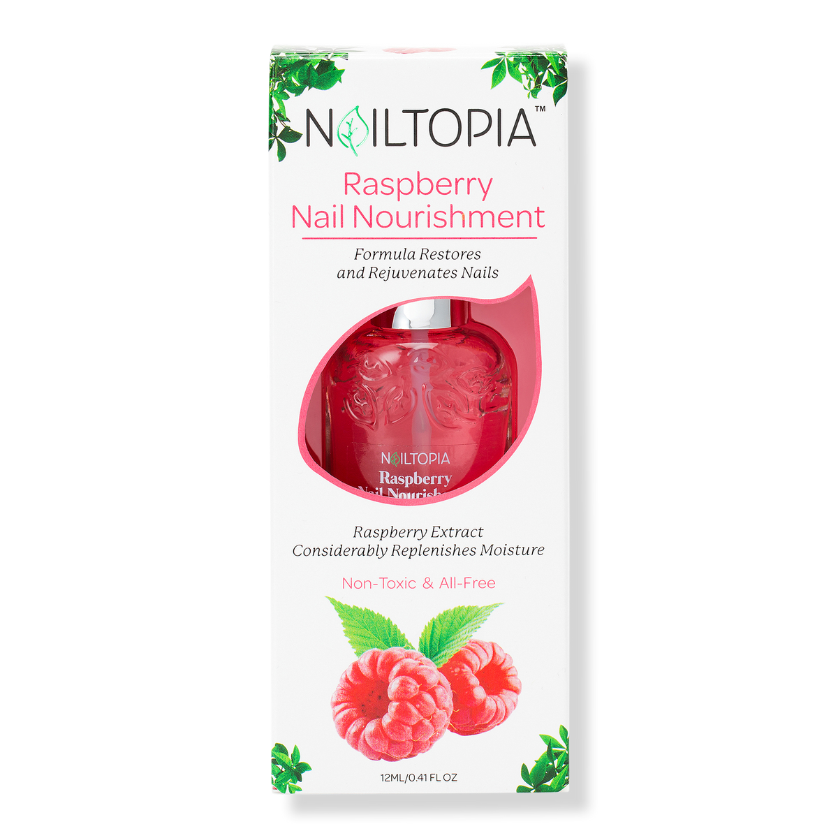 Nailtopia Raspberry Nail Nourishment, 0.41 oz