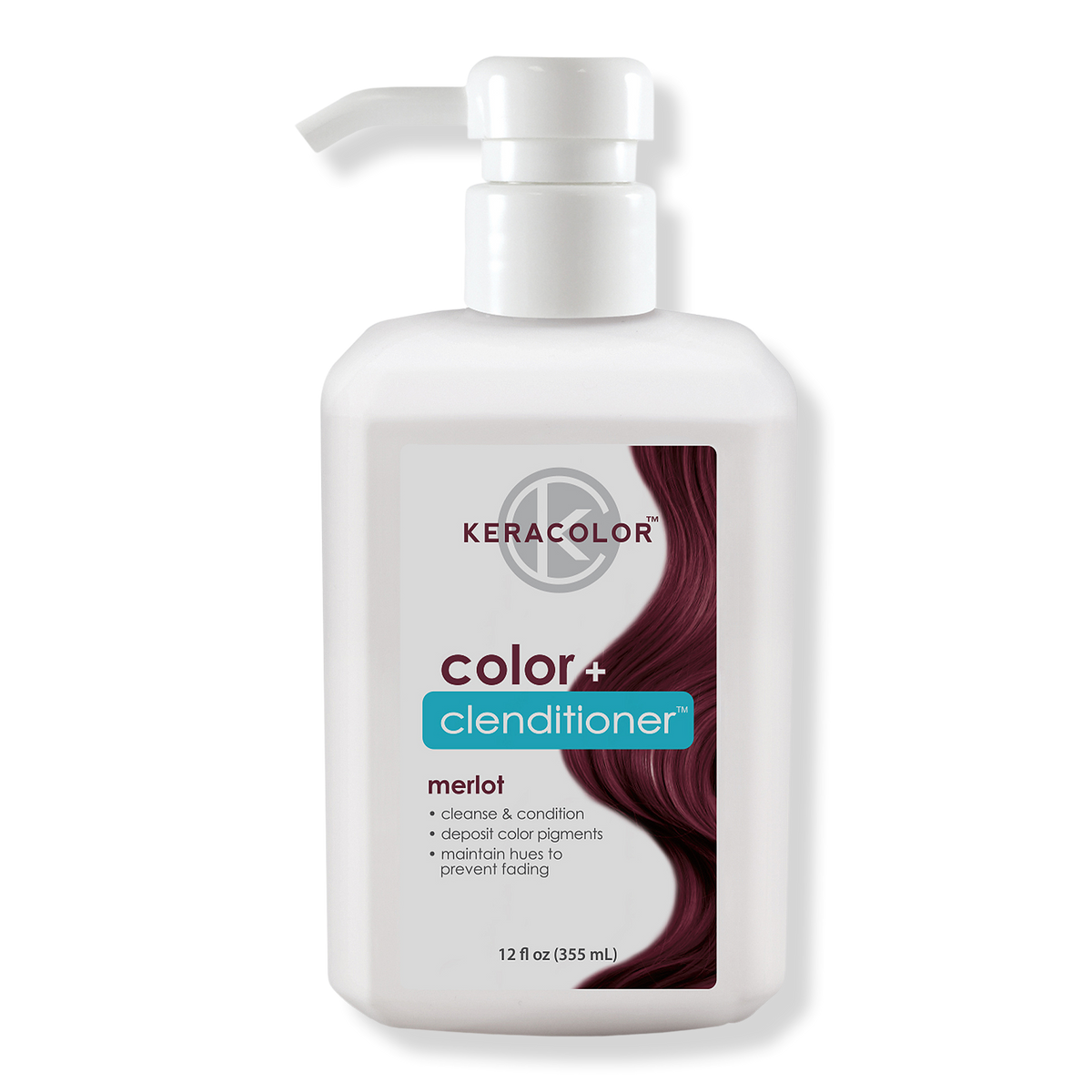 Keracolor Color + Clenditioner, Merlot, 12 oz
