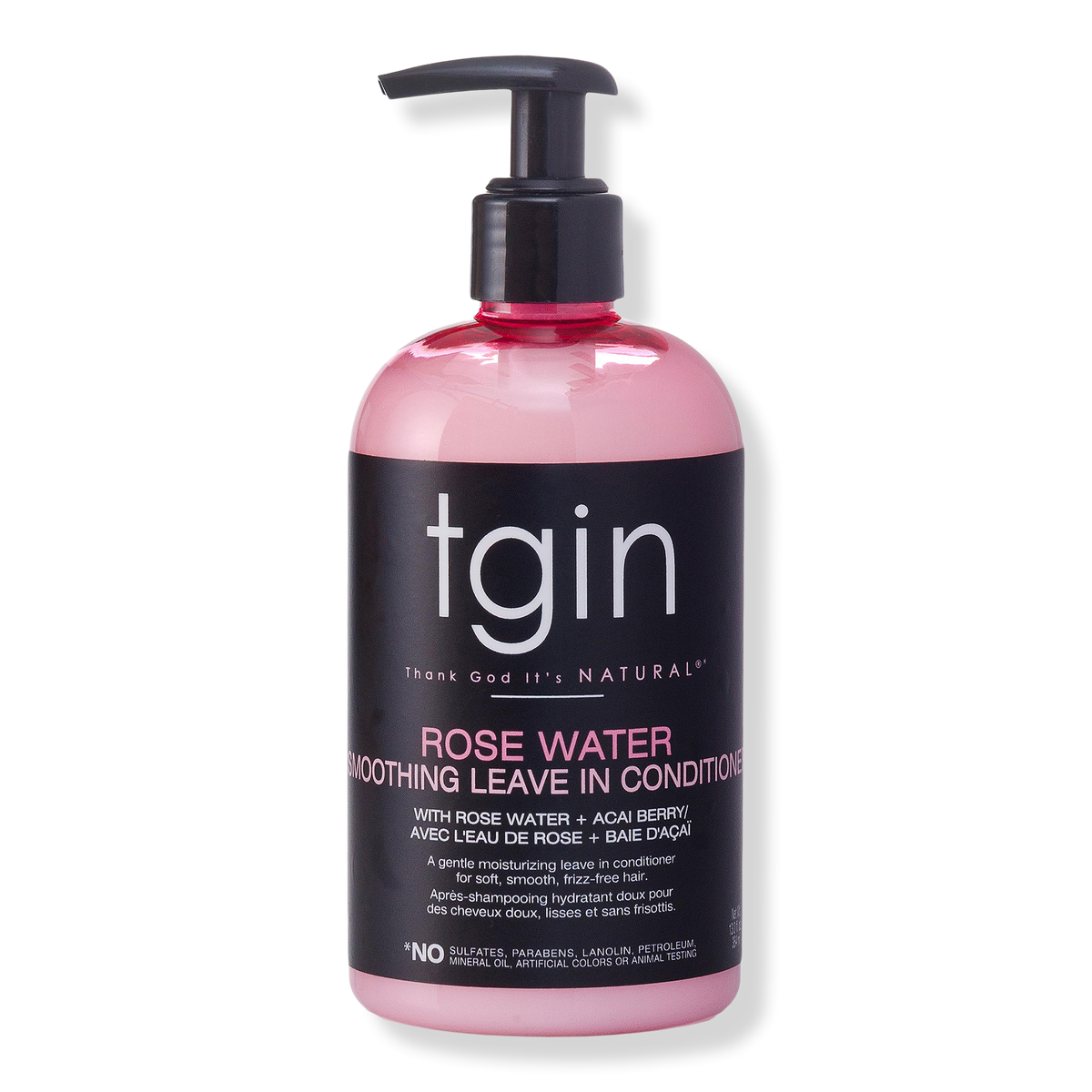 tgin Rose Water Smoothing Leave In Conditioner, 13 oz