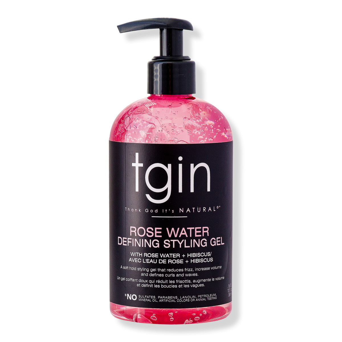 tgin Rose Water Defining Styling Gel, 13 oz