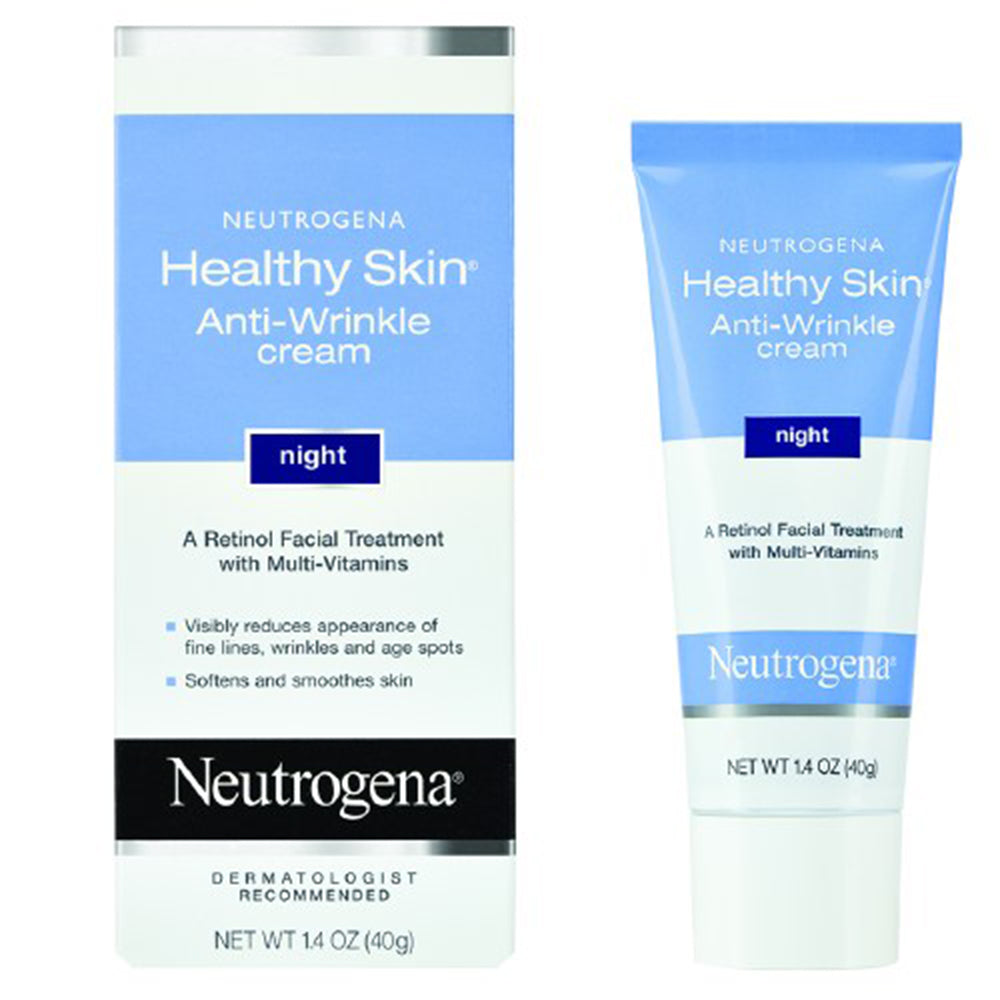 Neutrogena Healthy Skin Anti-Wrinkle Cream, Night Formula, 1.4 oz