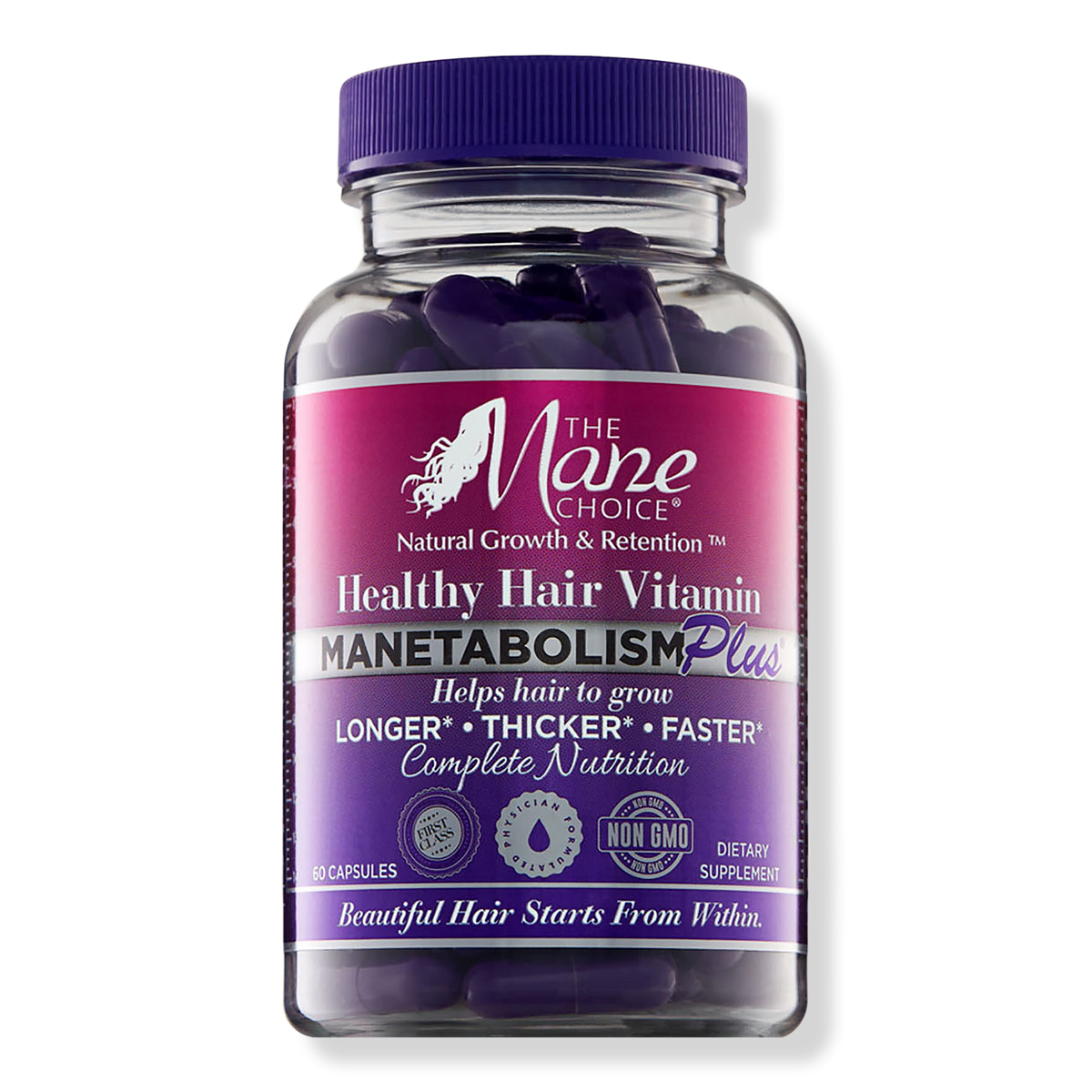 The Mane Choice Manetabolism Plus Healthy Hair Vitamin Dietary Supplements, 60 ea