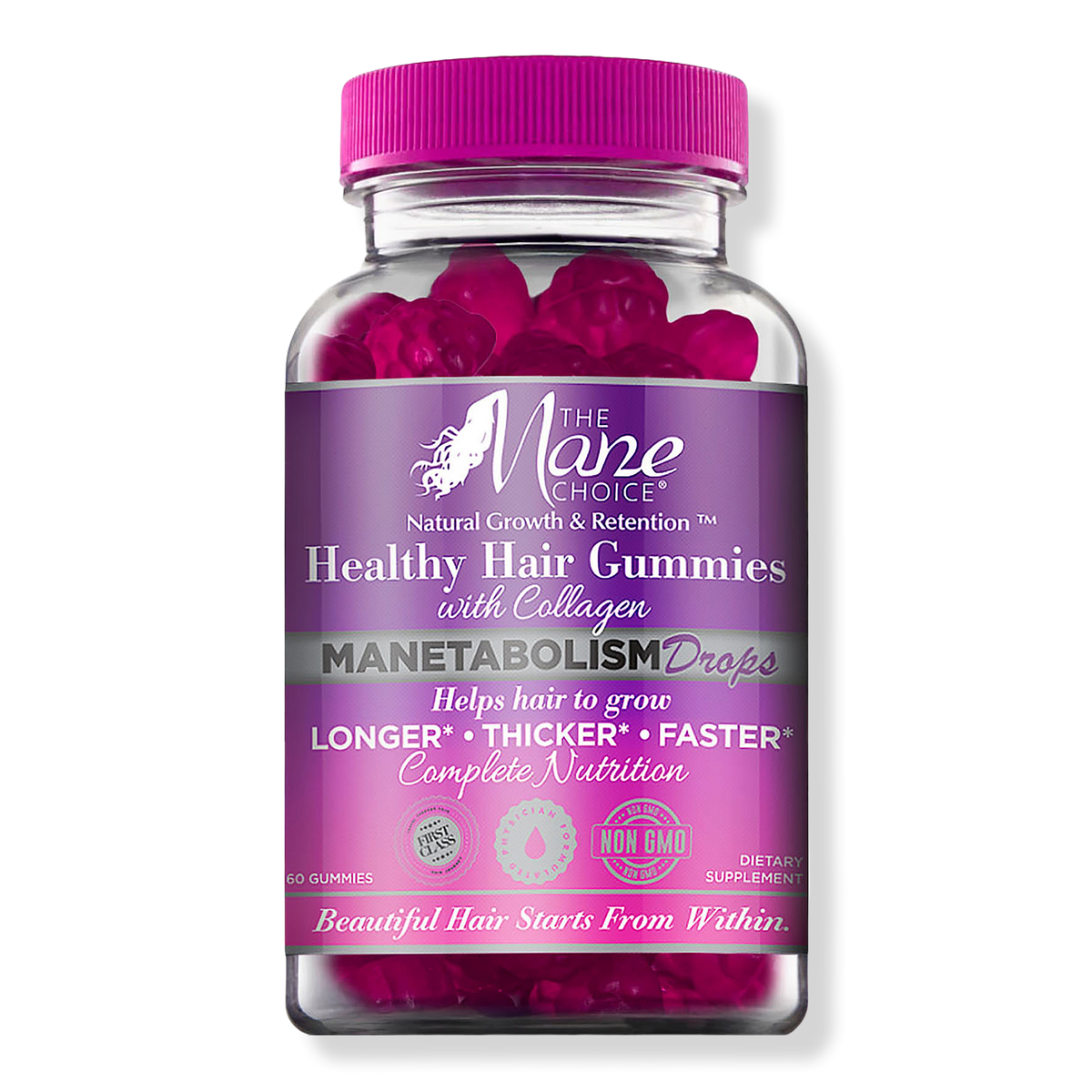 The Mane Choice Manetabolism Healthy Hair Gummies with Collagen, 60 ea