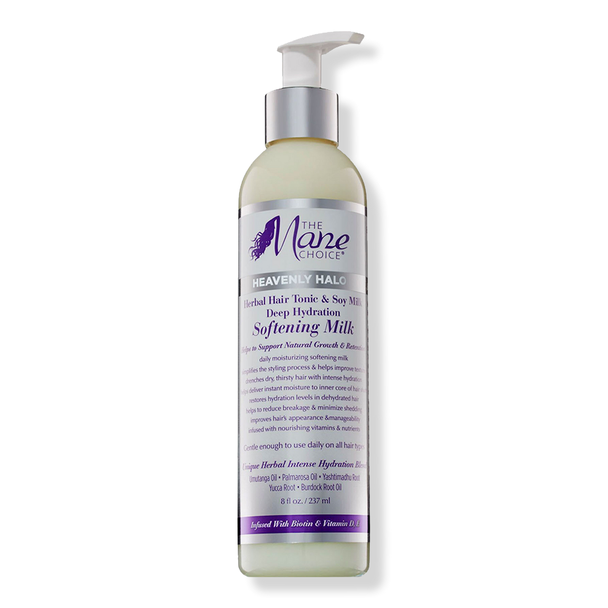 The Mane Choice Heavenly Halo Herbal Hair Tonic & Soy Milk Deep Hydration Softening Milk, 8 oz